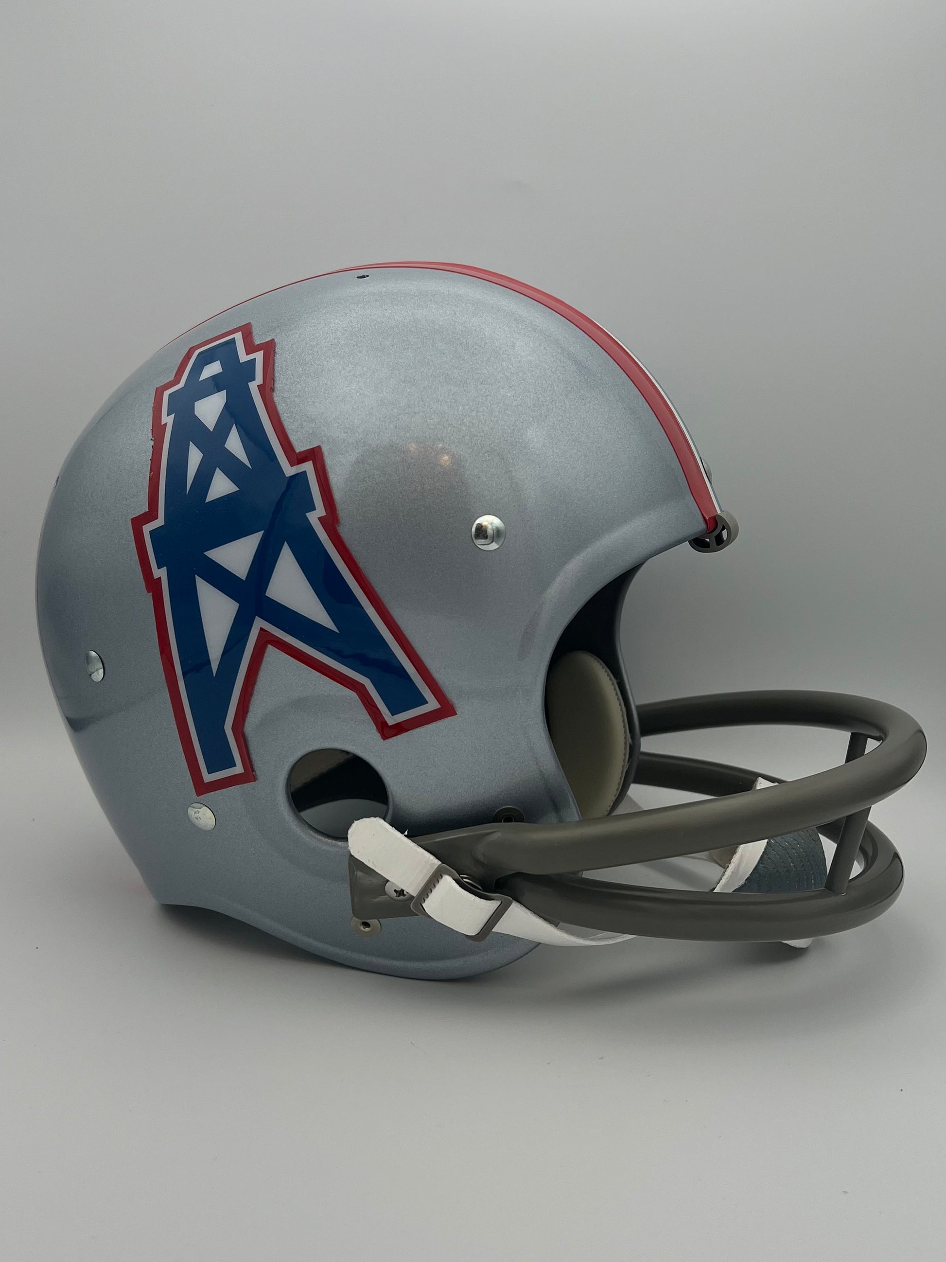 Vintage TK-2 Style Football Helmet 1966-67 Houston Oilers Sports Mem, Cards & Fan Shop:Fan Apparel & Souvenirs:Football-NFL Riddell
