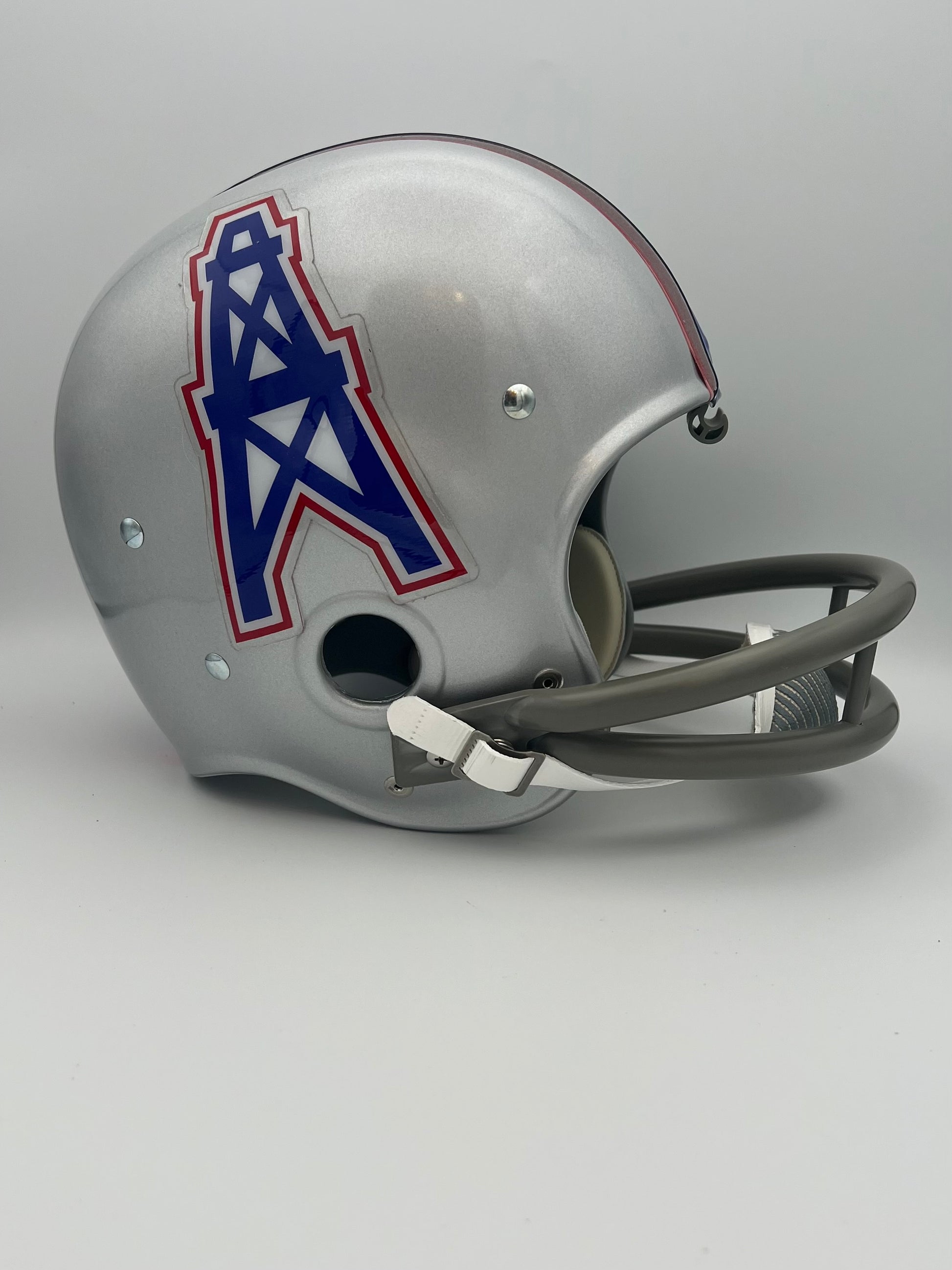 Vintage RK-2 Style Football Helmet 1970 Houston Oilers Sports Mem, Cards & Fan Shop:Fan Apparel & Souvenirs:Football-NFL Riddell   