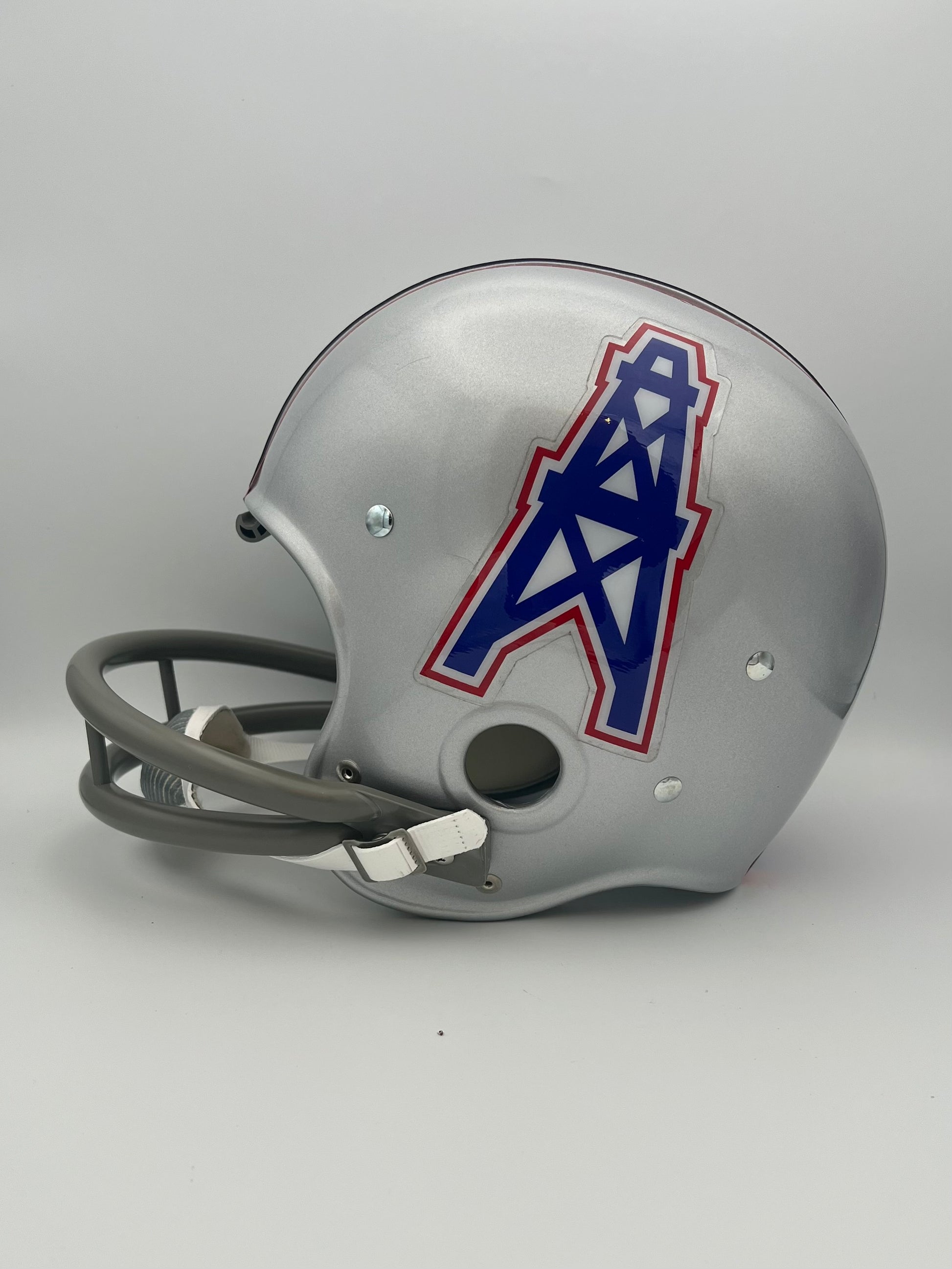 Vintage RK-2 Style Football Helmet 1970 Houston Oilers Sports Mem, Cards & Fan Shop:Fan Apparel & Souvenirs:Football-NFL Riddell   