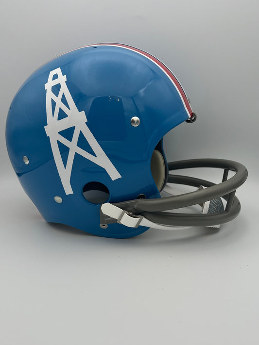 Custom TK2 Style Football Helmet 1964 Houston Oilers George Blanda Sports Mem, Cards & Fan Shop:Fan Apparel & Souvenirs:Football-NFL Riddell