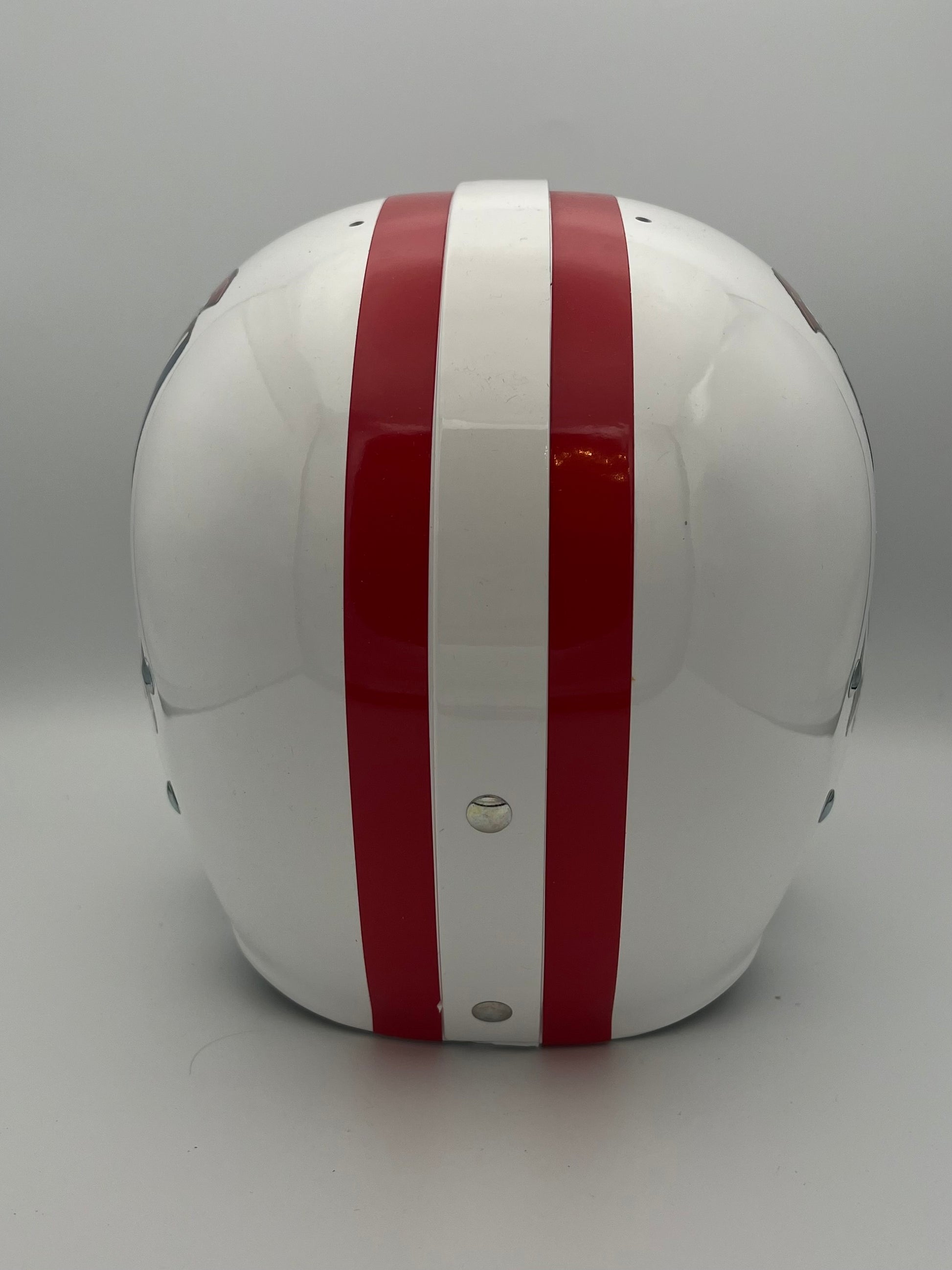RK2 Style Football Helmet 1961 Boston Patriots Original Cartoon Patriot Logo Sports Mem, Cards & Fan Shop:Autographs-Original:Football-NFL:Helmets WESTBROOKSPORTSCARDS