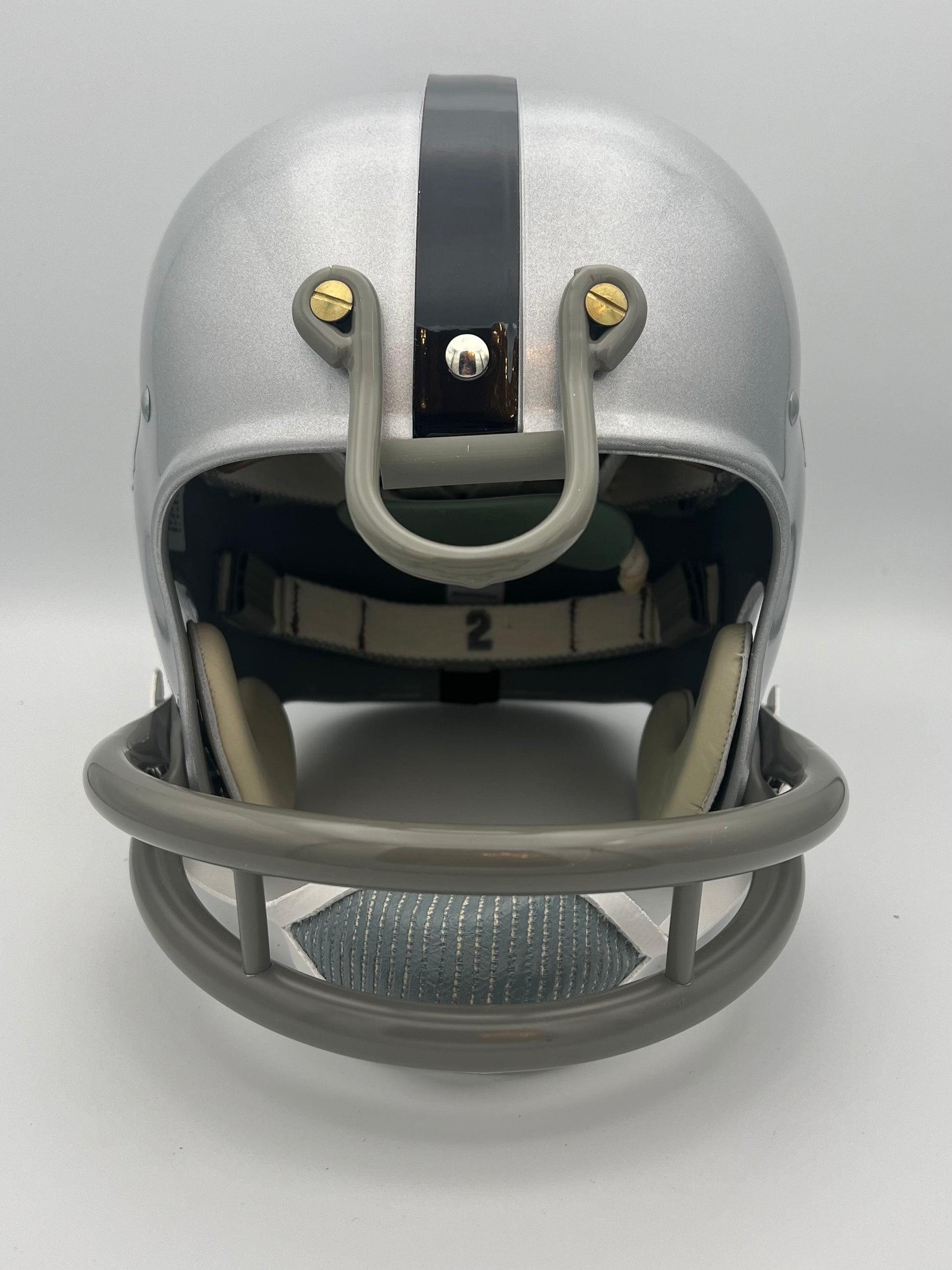 Oakland Raiders RK Vintage 1963 Style Football Helmet Jim Otto Sports Mem, Cards & Fan Shop:Game Used Memorabilia:Football-NFL:Helmet WESTBROOKSPORTSCARDS