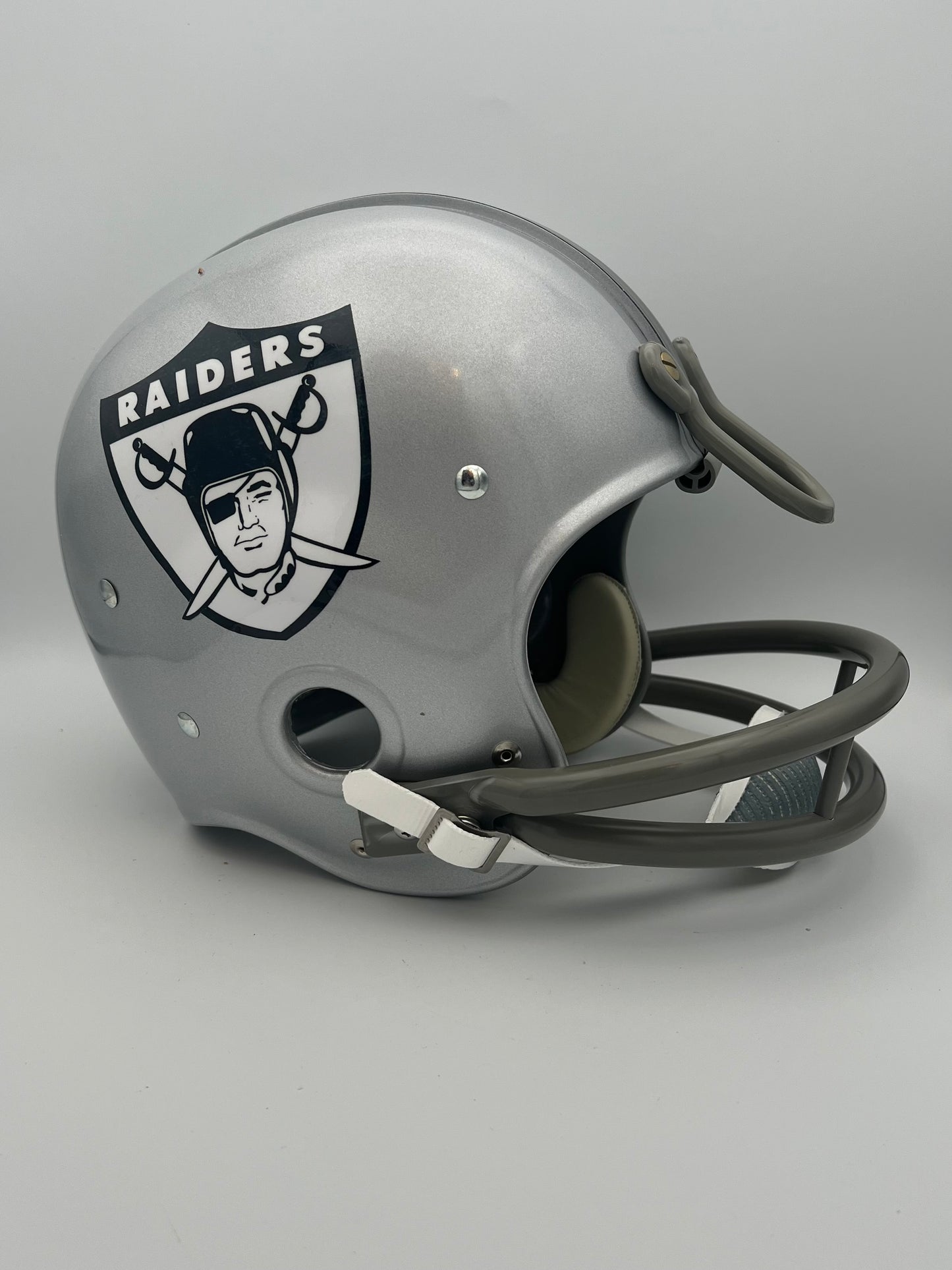 Oakland Raiders RK Vintage 1963 Style Football Helmet Jim Otto Sports Mem, Cards & Fan Shop:Game Used Memorabilia:Football-NFL:Helmet WESTBROOKSPORTSCARDS