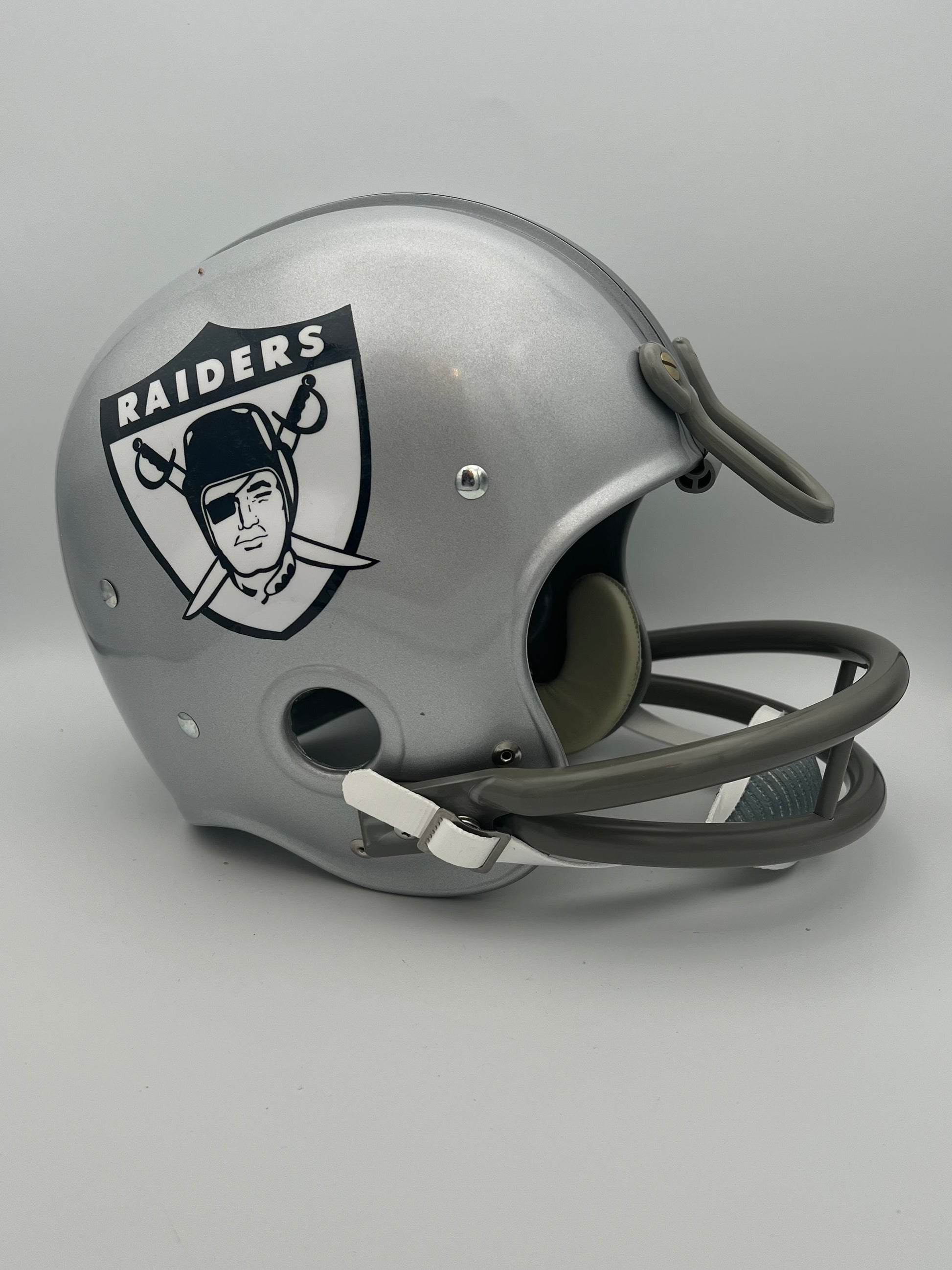 Oakland Raiders RK Vintage 1963 Style Football Helmet Jim Otto Sports Mem, Cards & Fan Shop:Game Used Memorabilia:Football-NFL:Helmet WESTBROOKSPORTSCARDS   