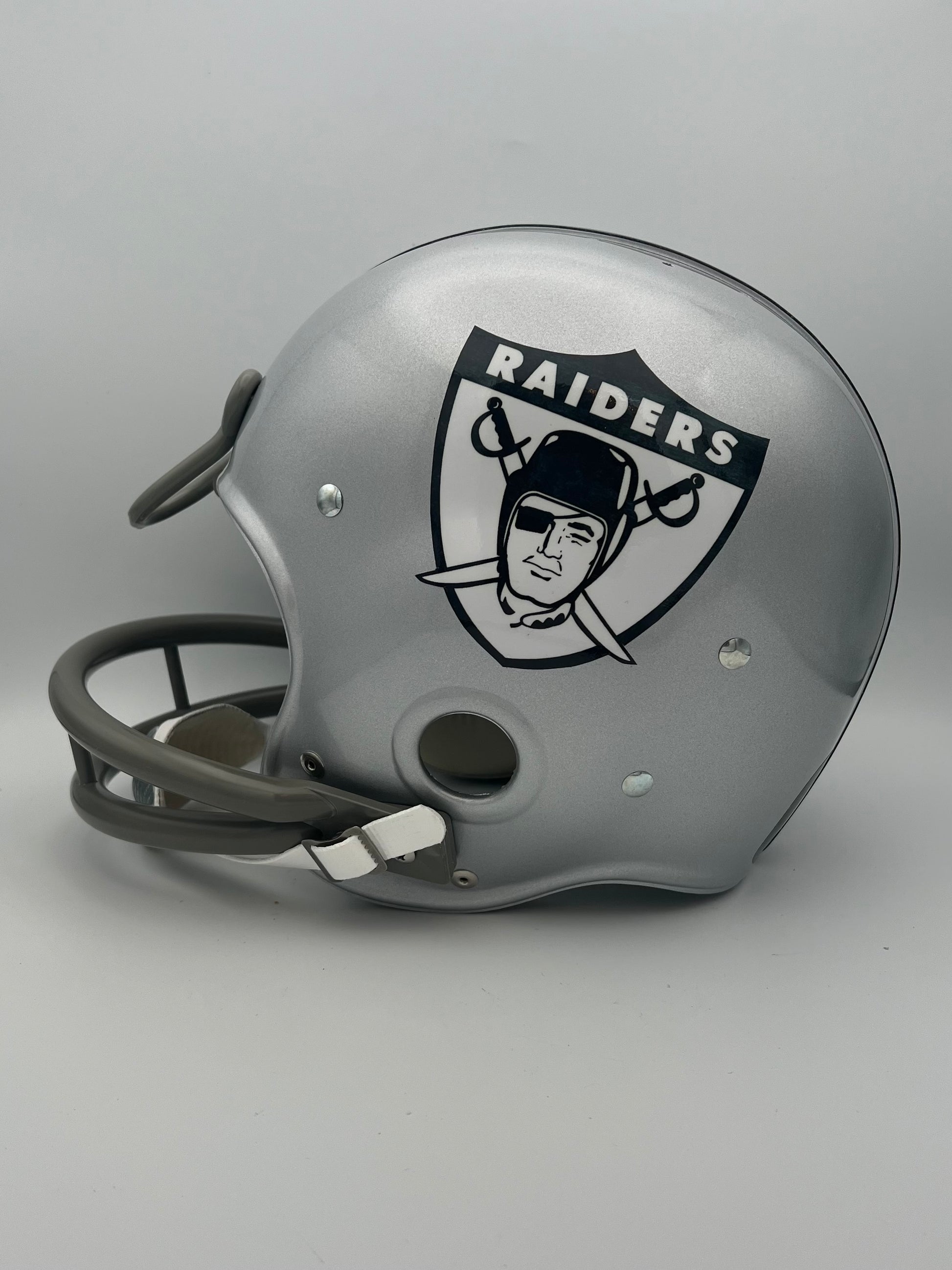 Oakland Raiders RK Vintage 1963 Style Football Helmet Jim Otto Sports Mem, Cards & Fan Shop:Game Used Memorabilia:Football-NFL:Helmet WESTBROOKSPORTSCARDS