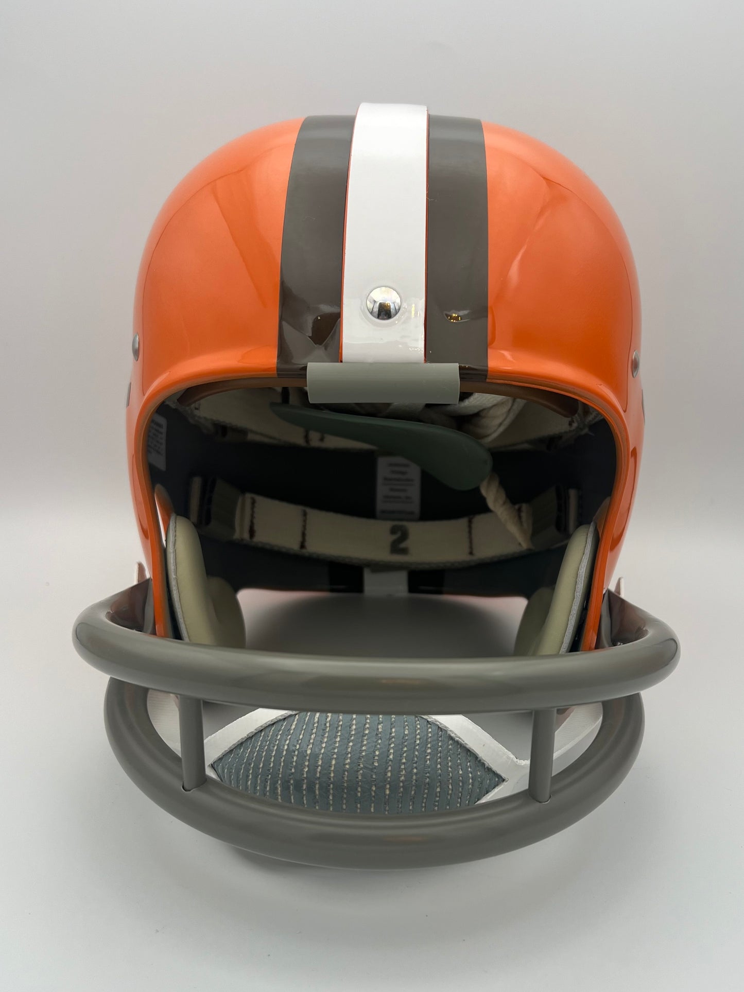 RK Vintage Style Cleveland Browns Suspension Football Helmet Jim Brown Sports Mem, Cards & Fan Shop:Game Used Memorabilia:Football-NFL:Helmet WESTBROOKSPORTSCARDS   