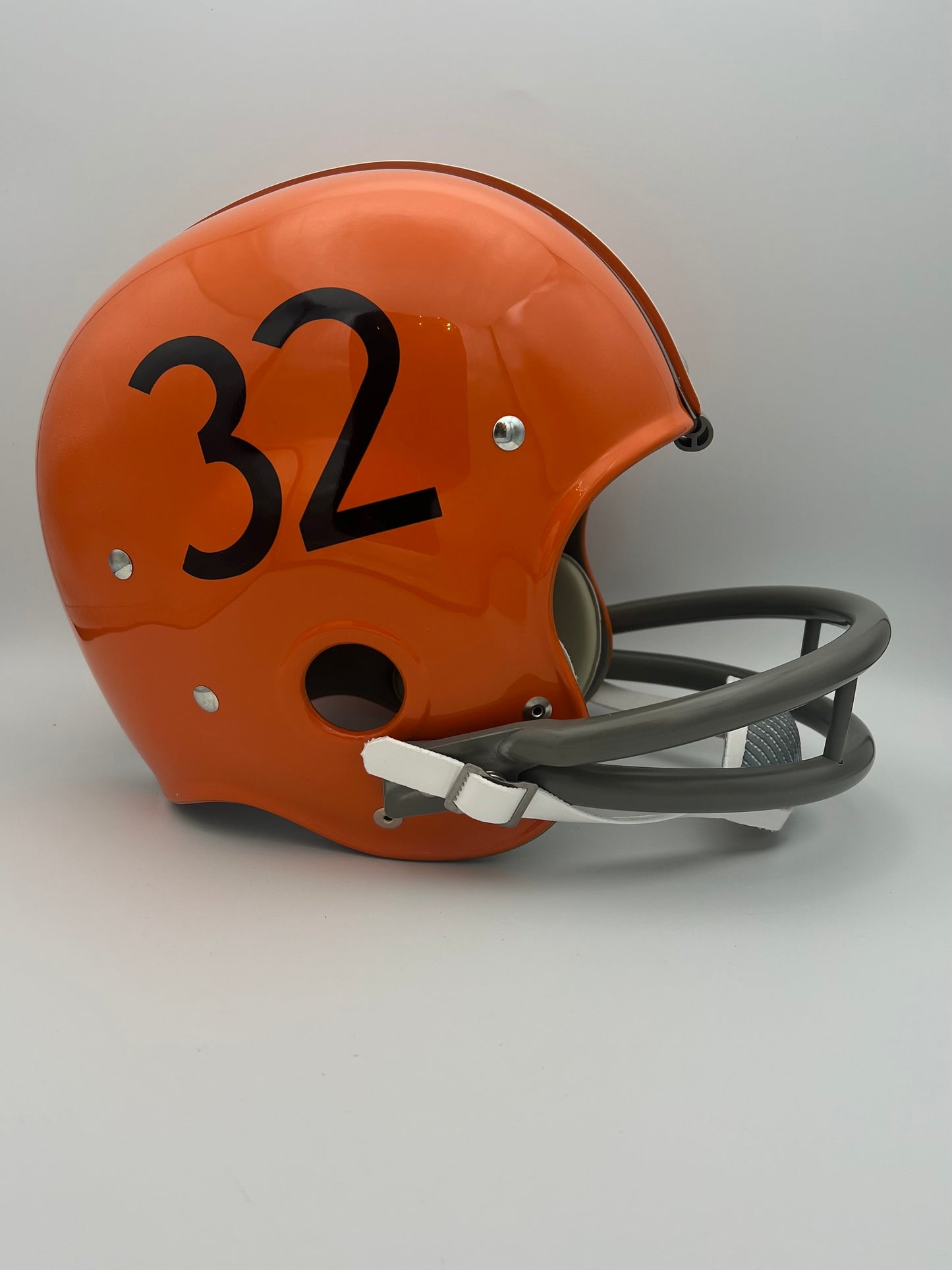 RK Vintage Style Cleveland Browns Suspension Football Helmet Jim Brown Sports Mem, Cards & Fan Shop:Game Used Memorabilia:Football-NFL:Helmet WESTBROOKSPORTSCARDS