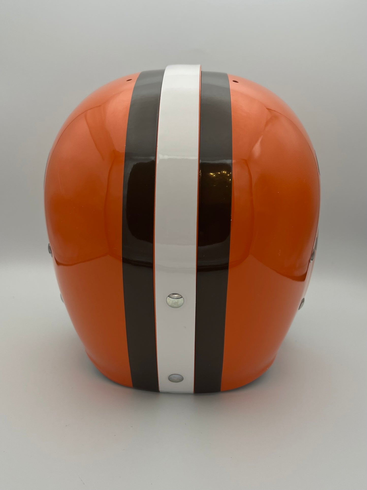 RK Vintage Style Cleveland Browns Suspension Football Helmet Jim Brown Sports Mem, Cards & Fan Shop:Game Used Memorabilia:Football-NFL:Helmet WESTBROOKSPORTSCARDS