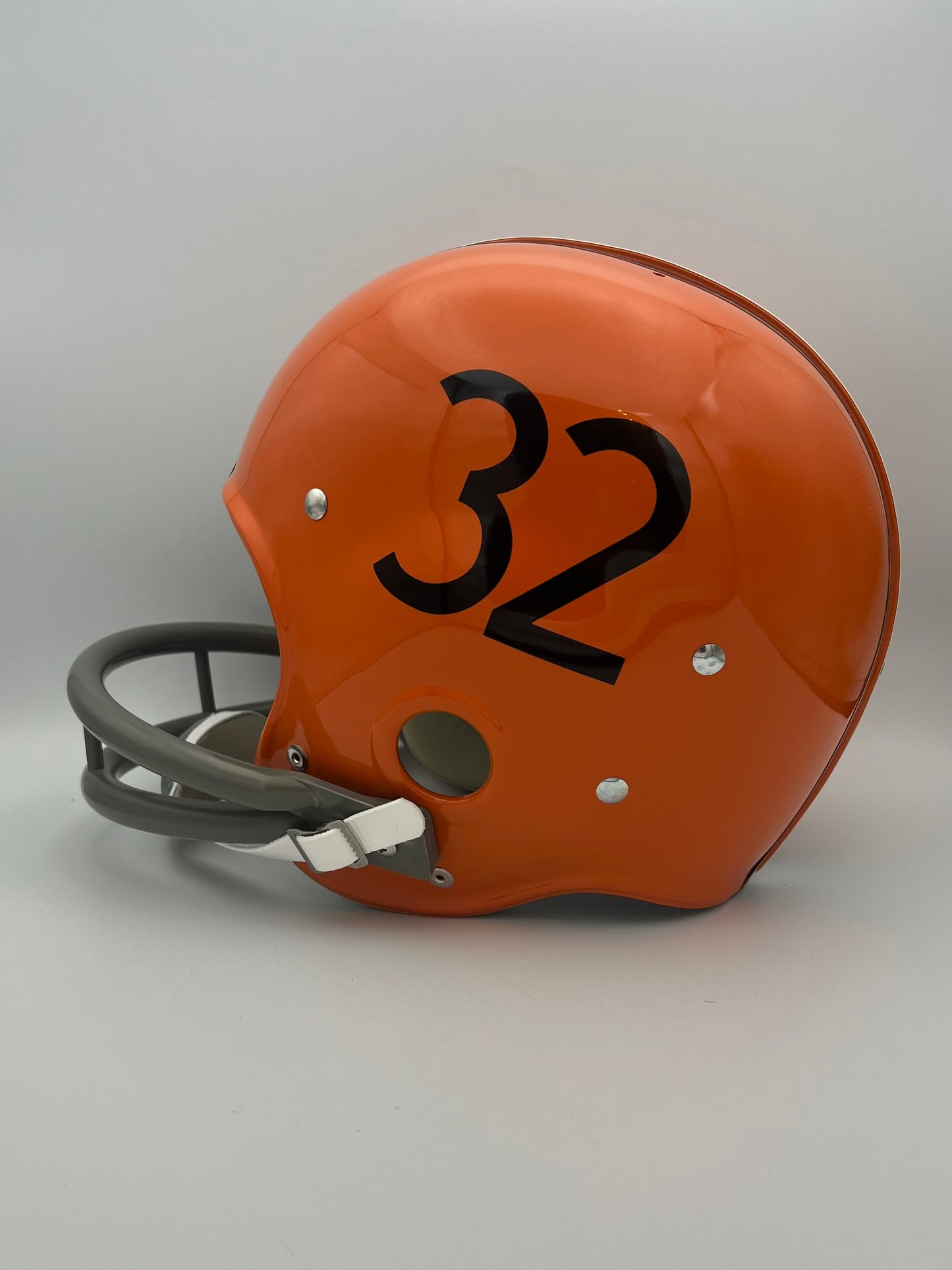 RK Vintage Style Cleveland Browns Suspension Football Helmet Jim Brown Sports Mem, Cards & Fan Shop:Game Used Memorabilia:Football-NFL:Helmet WESTBROOKSPORTSCARDS