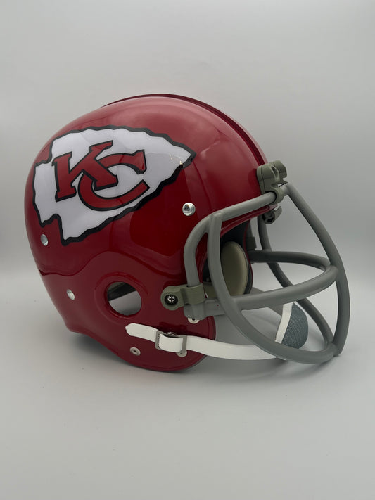 RK Vintage Style Kansas City Chiefs Football Helmet Bobby Bell Super Bowl IV 4 Sports Mem, Cards & Fan Shop:Game Used Memorabilia:Football-NFL:Helmet WESTBROOKSPORTSCARDS
