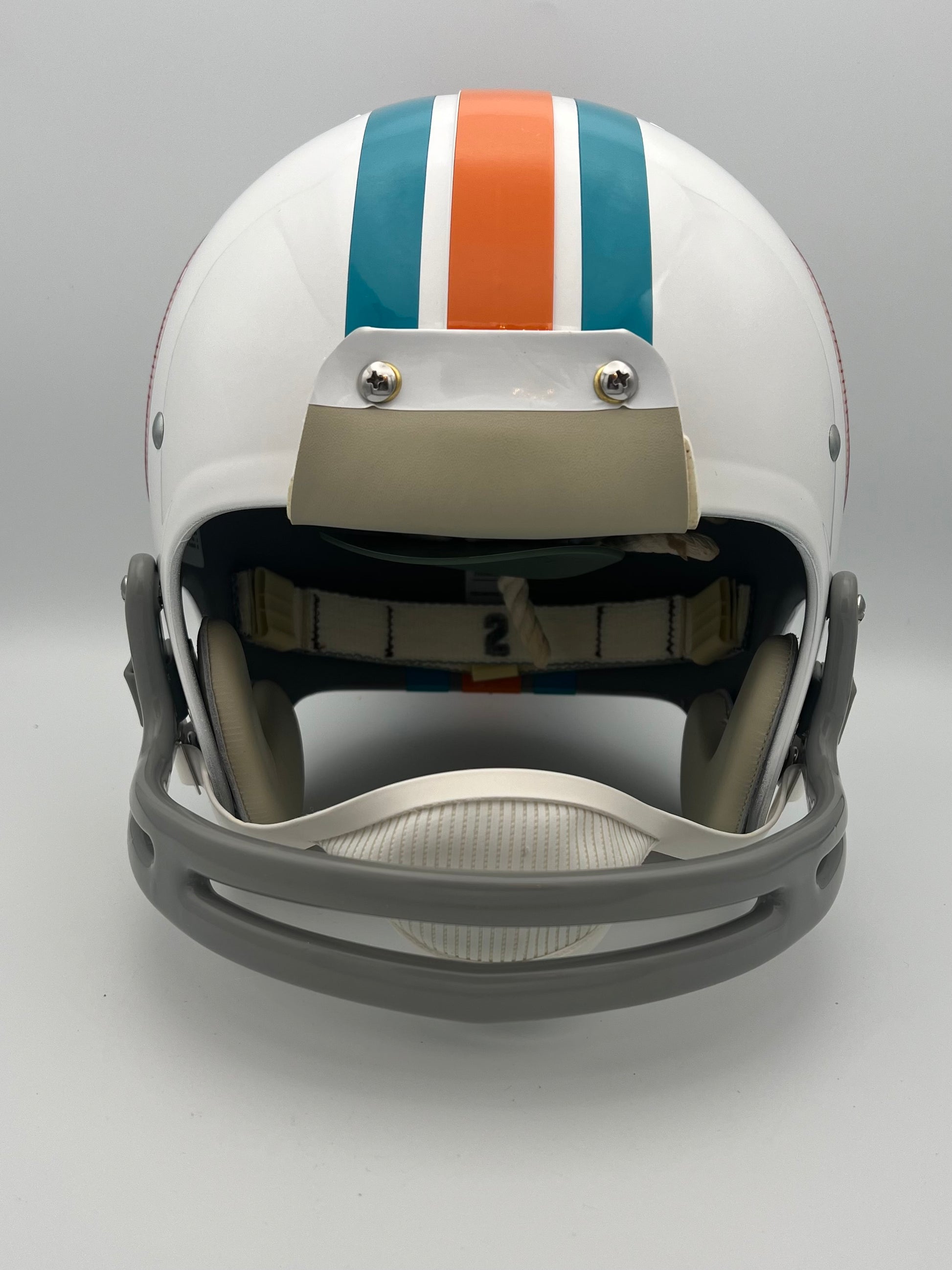 TK2 Style Custom Football Helmet Miami Dolphins Bob Griese Dungard Facemask Sports Mem, Cards & Fan Shop:Autographs-Original:Football-NFL:Helmets WESTBROOKSPORTSCARDS