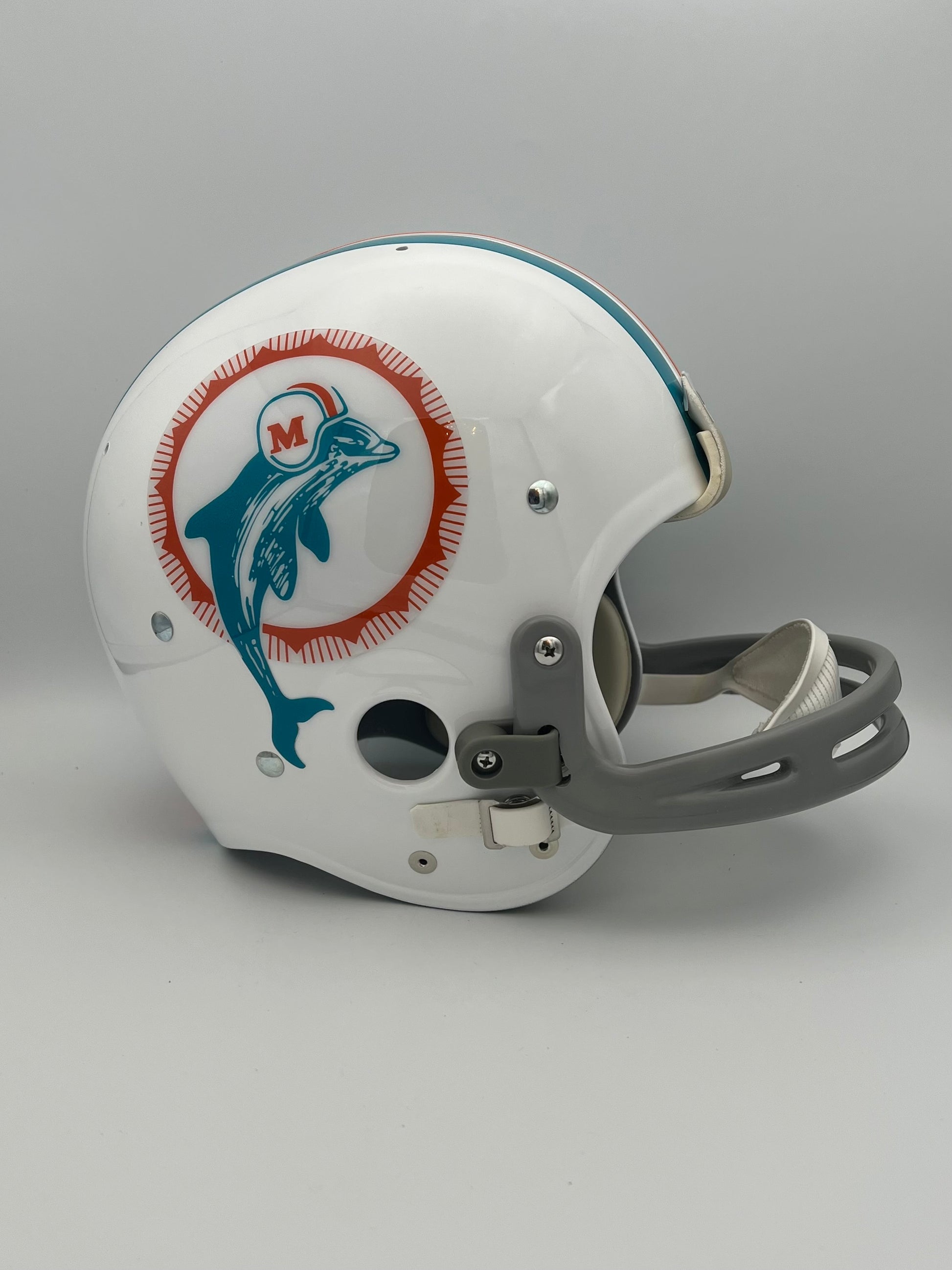 TK2 Style Custom Football Helmet Miami Dolphins Bob Griese Dungard Facemask Sports Mem, Cards & Fan Shop:Autographs-Original:Football-NFL:Helmets WESTBROOKSPORTSCARDS