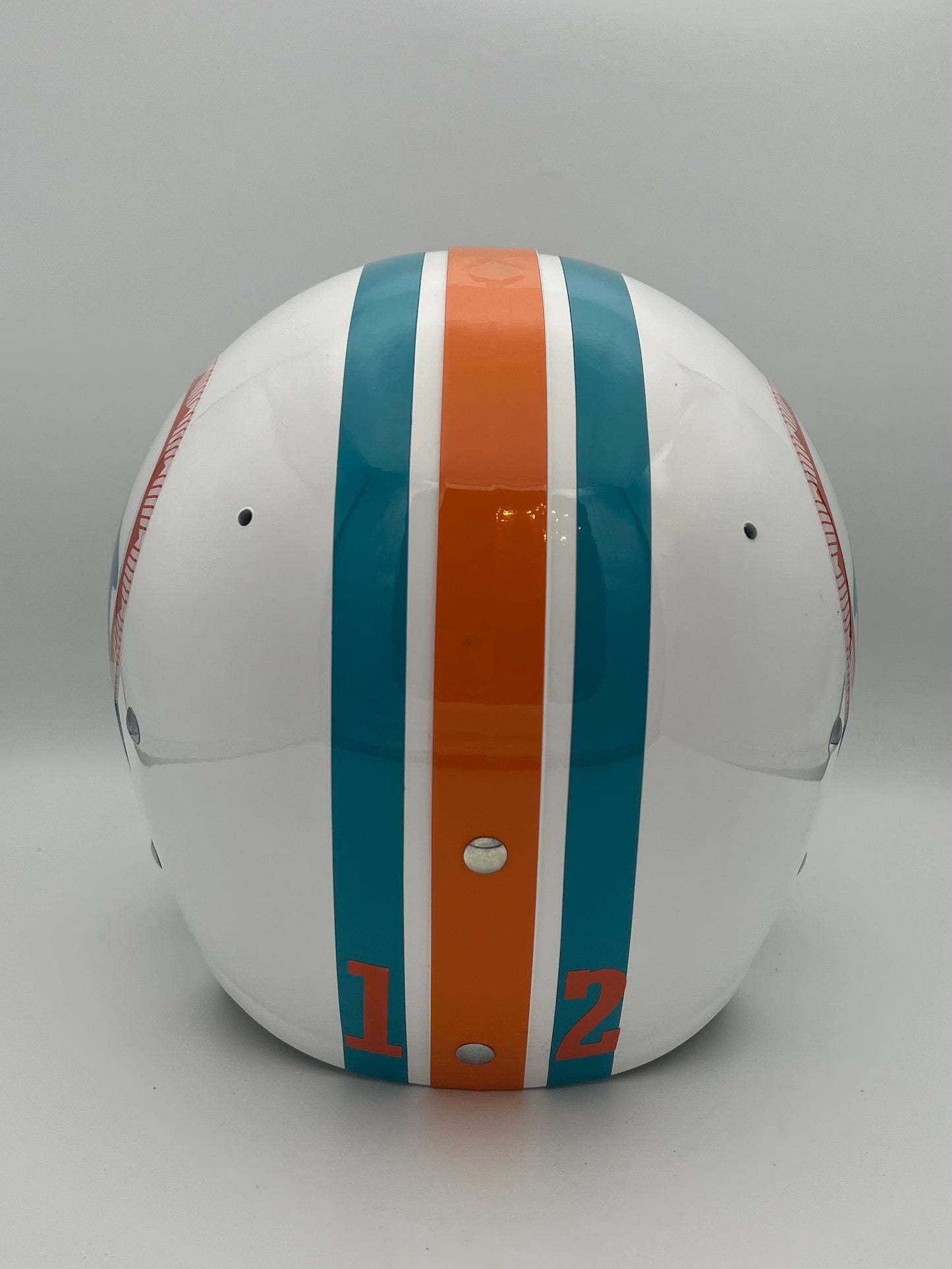 TK2 Style Custom Football Helmet Miami Dolphins Bob Griese Dungard Facemask Sports Mem, Cards & Fan Shop:Autographs-Original:Football-NFL:Helmets WESTBROOKSPORTSCARDS   