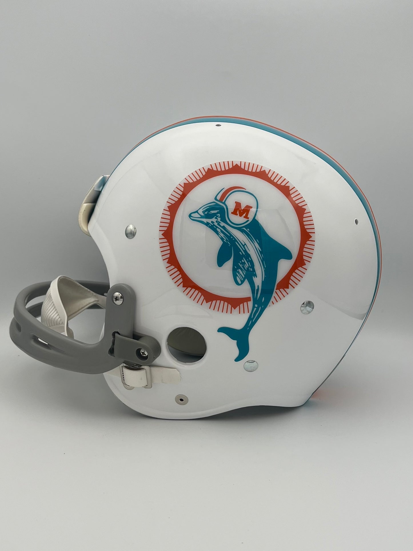 TK2 Style Custom Football Helmet Miami Dolphins Bob Griese Dungard Facemask Sports Mem, Cards & Fan Shop:Autographs-Original:Football-NFL:Helmets WESTBROOKSPORTSCARDS