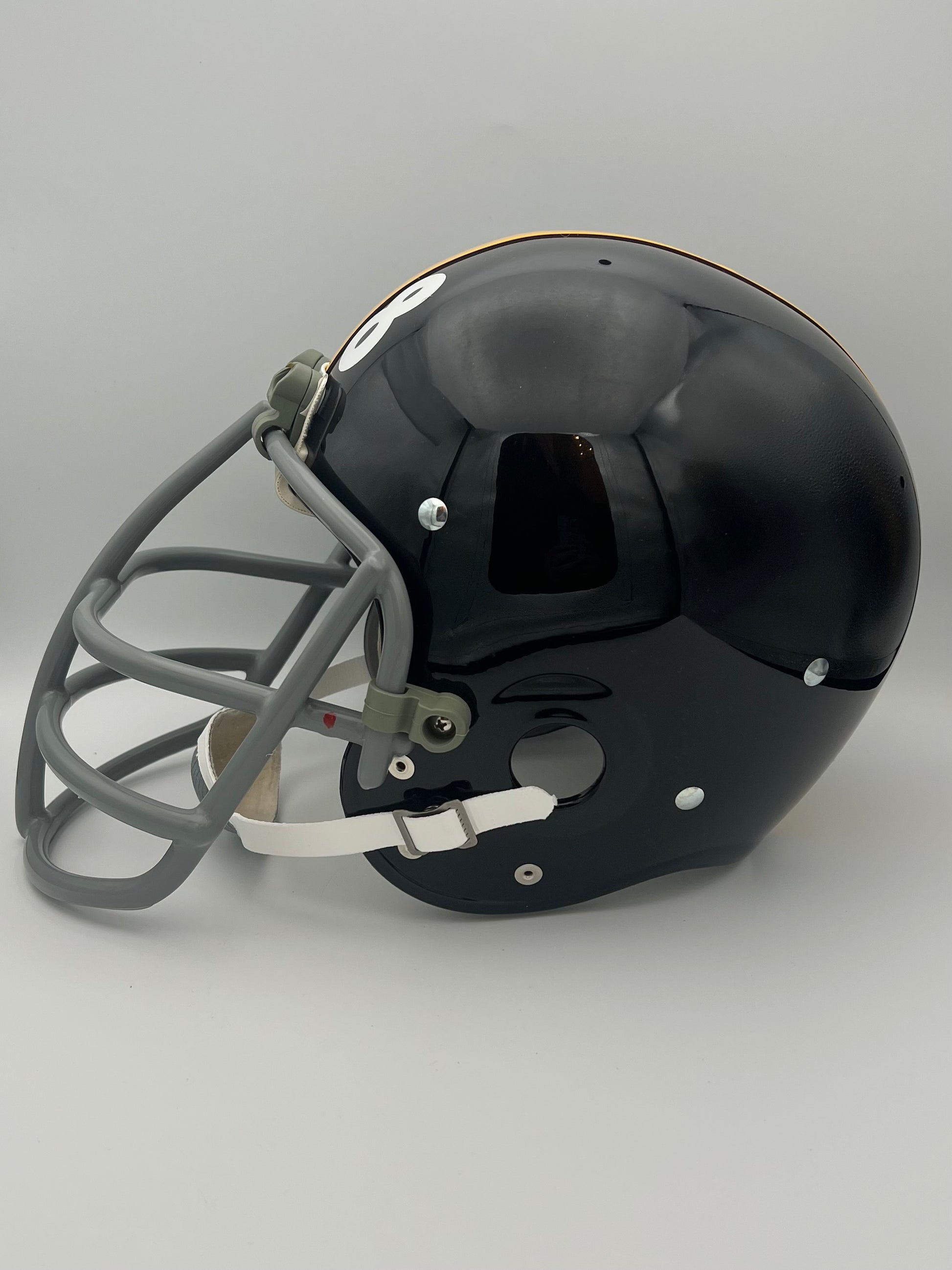 TK2 Style Custom Football Helmet Pittsburgh Steelers Jack Lambert NJOP Facemask Sports Mem, Cards & Fan Shop:Autographs-Original:Football-NFL:Helmets WESTBROOKSPORTSCARDS