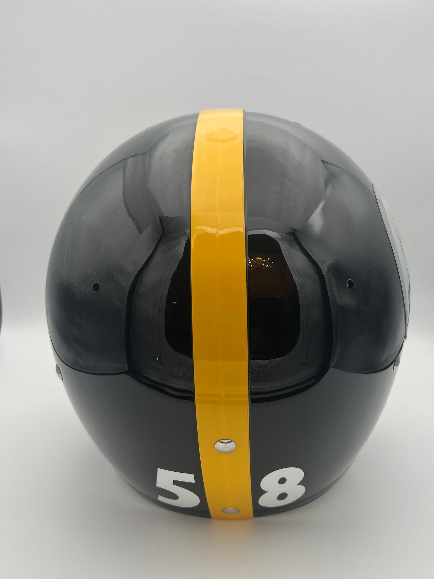 TK2 Style Custom Football Helmet Pittsburgh Steelers Jack Lambert NJOP Facemask Sports Mem, Cards & Fan Shop:Autographs-Original:Football-NFL:Helmets WESTBROOKSPORTSCARDS
