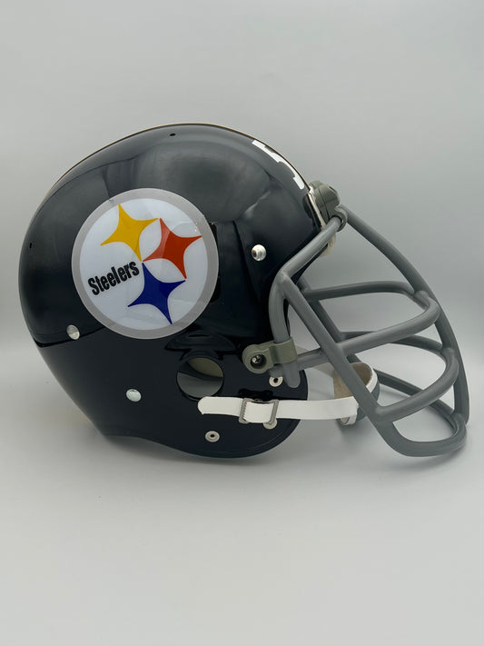 TK2 Style Custom Football Helmet Pittsburgh Steelers Jack Lambert NJOP Facemask Sports Mem, Cards & Fan Shop:Autographs-Original:Football-NFL:Helmets WESTBROOKSPORTSCARDS