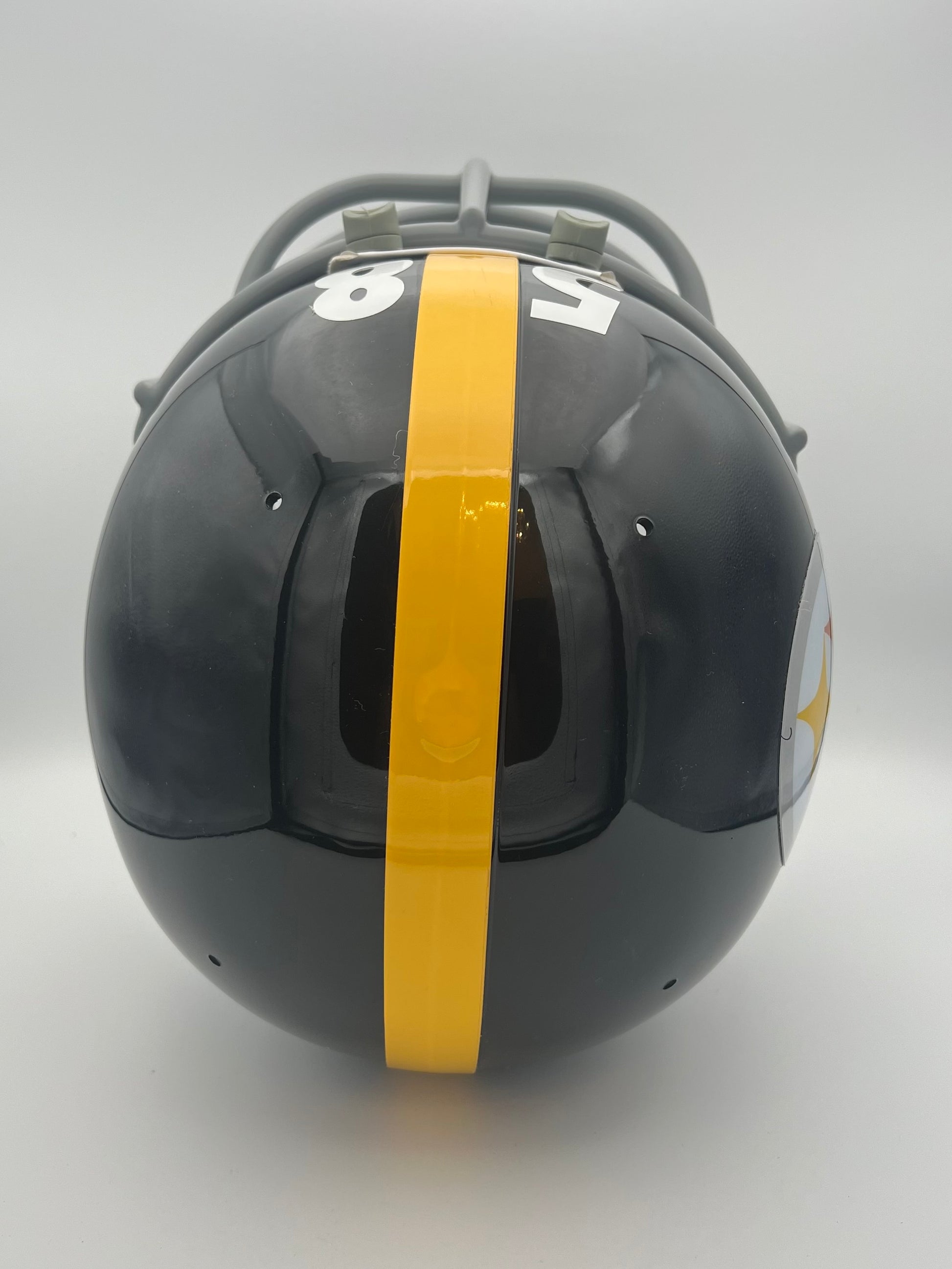 TK2 Style Custom Football Helmet Pittsburgh Steelers Jack Lambert NJOP Facemask Sports Mem, Cards & Fan Shop:Autographs-Original:Football-NFL:Helmets WESTBROOKSPORTSCARDS