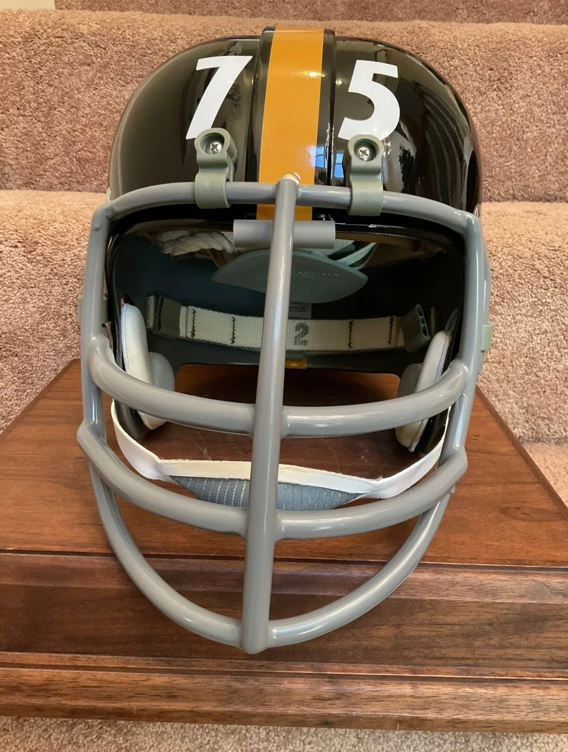 RK2 Husky Vintage Style Suspension Football Helmet Pittsburgh Steelers Greene Sports Mem, Cards & Fan Shop:Game Used Memorabilia:Football-NFL:Helmet WESTBROOKSPORTSCARDS