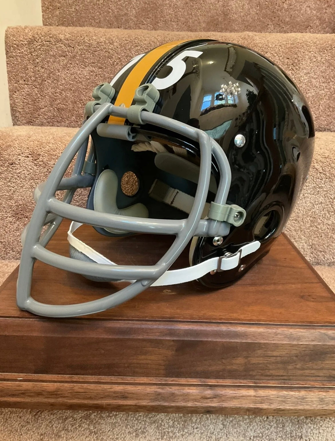 RK2 Husky Vintage Style Suspension Football Helmet Pittsburgh Steelers Greene Sports Mem, Cards & Fan Shop:Game Used Memorabilia:Football-NFL:Helmet WESTBROOKSPORTSCARDS