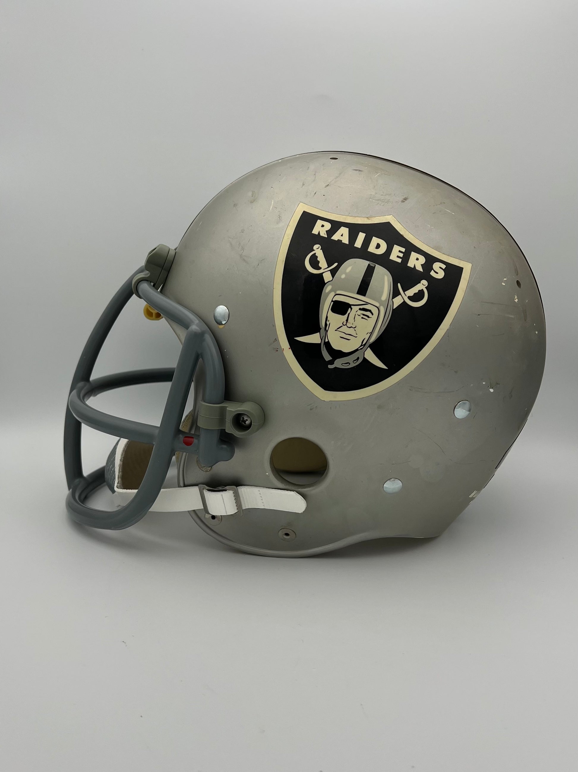 Vintage Riddell Kra-Lite TK2 Football Helmet-1970 Oakland Raiders Marv Hubbard Sports Mem, Cards & Fan Shop:Fan Apparel & Souvenirs:Football-NFL Riddell   