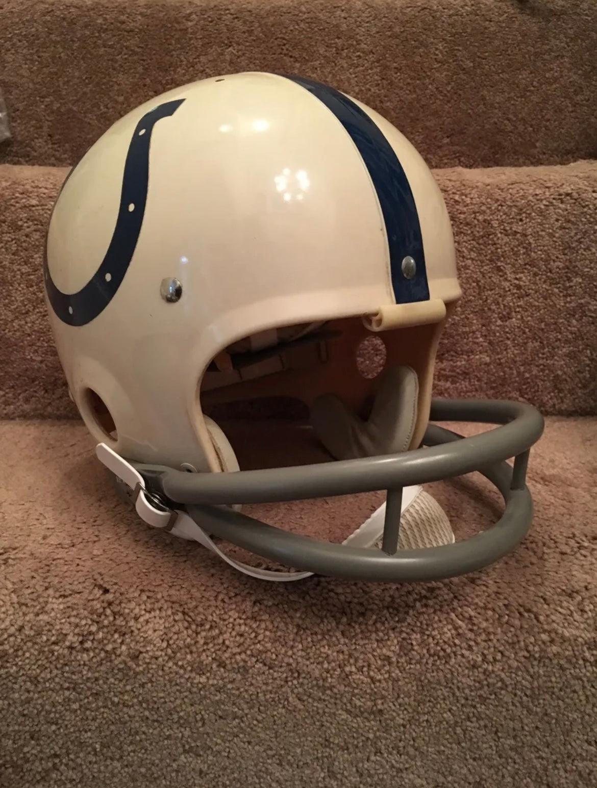 Vintage Riddell Kra-Lite Old Football TK Helmet 1971 Baltimore Colts John Unitas Sports Mem, Cards & Fan Shop:Fan Apparel & Souvenirs:Football-NFL Riddell