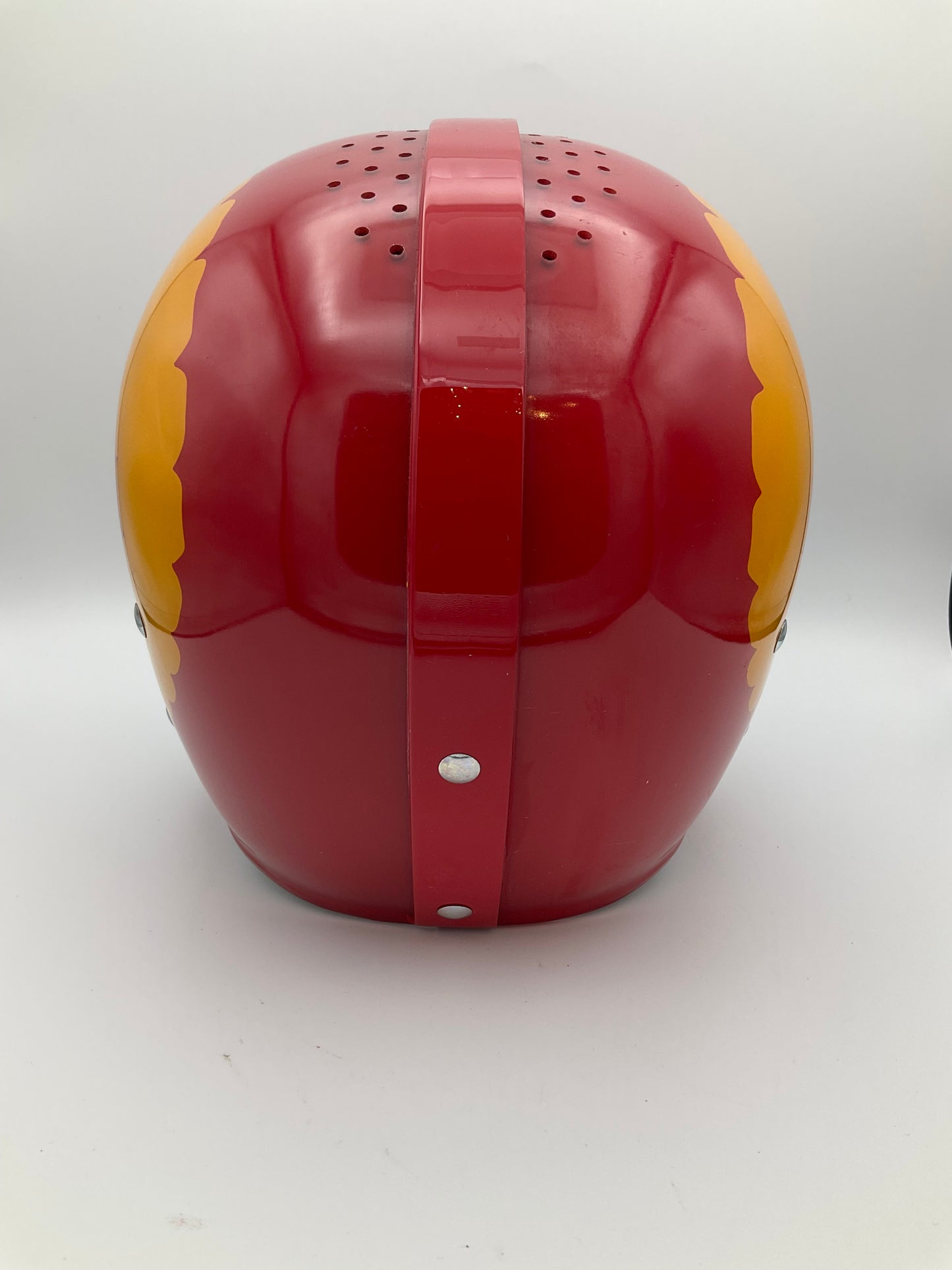 Los Angeles Rams Throwback RT2 Football Helmet 1949 Clear Shell Painted Horns Sports Mem, Cards & Fan Shop:Fan Apparel & Souvenirs:Football-NFL WESTBROOKSPORTSCARDS