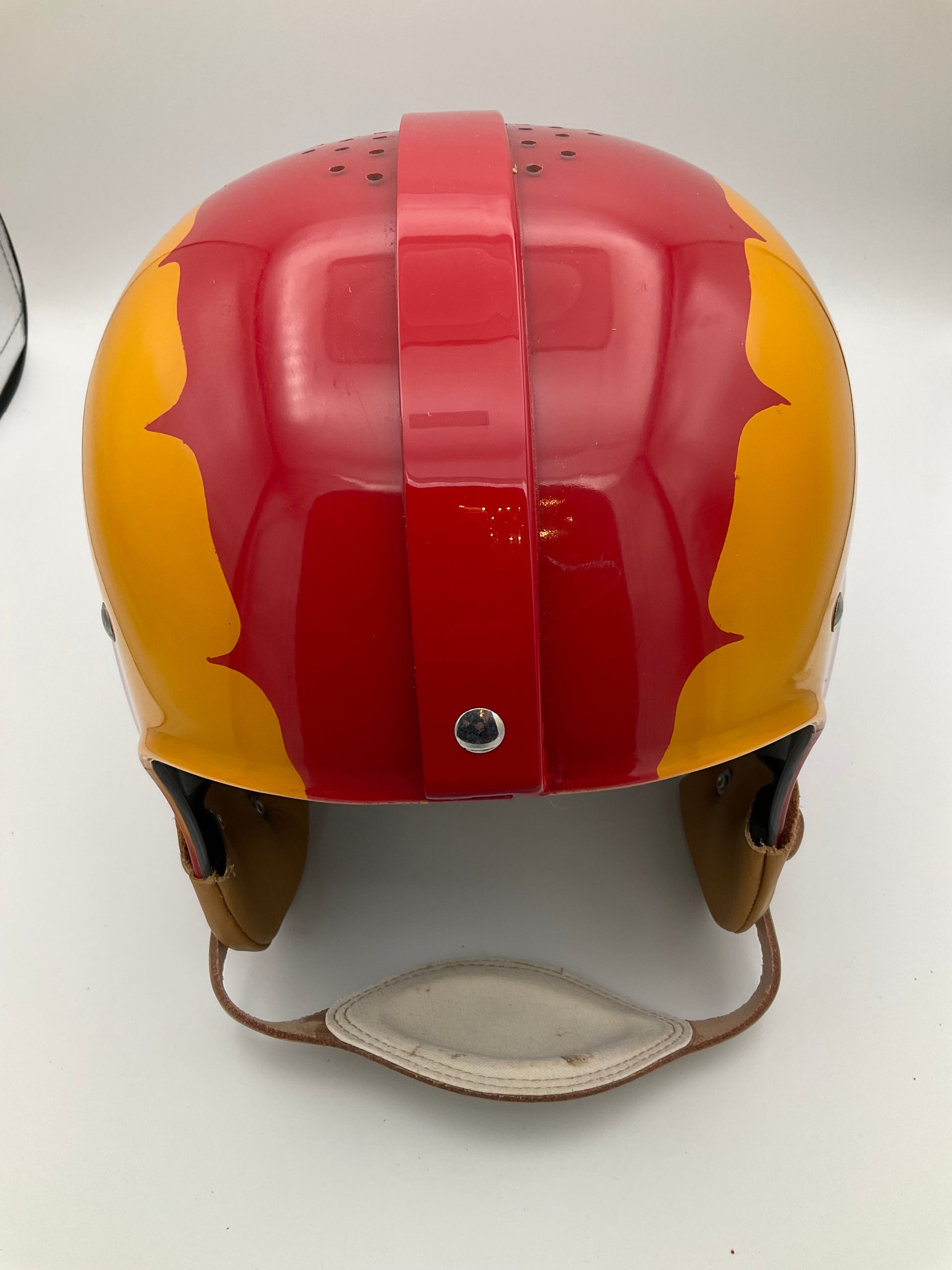 Los Angeles Rams Throwback RT2 Football Helmet 1949 Clear Shell Painted Horns Sports Mem, Cards & Fan Shop:Fan Apparel & Souvenirs:Football-NFL WESTBROOKSPORTSCARDS