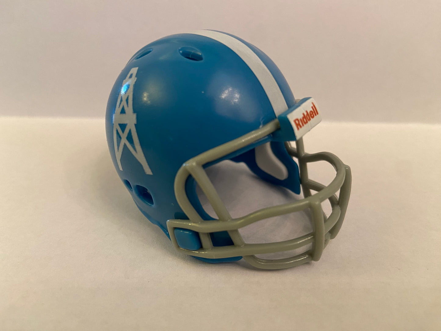 Tennessee Titans Throwback Oilers NFL Revolution Pocket Pro Helmet 2009 Custom WESTBROOKSPORTSCARDS