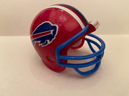 Buffalo Bills Riddell NFL Pocket Pro Helmet 1984-86 Throwback (Same helmet as Old Style with Blue Mask) from series II (2)  WESTBROOKSPORTSCARDS   