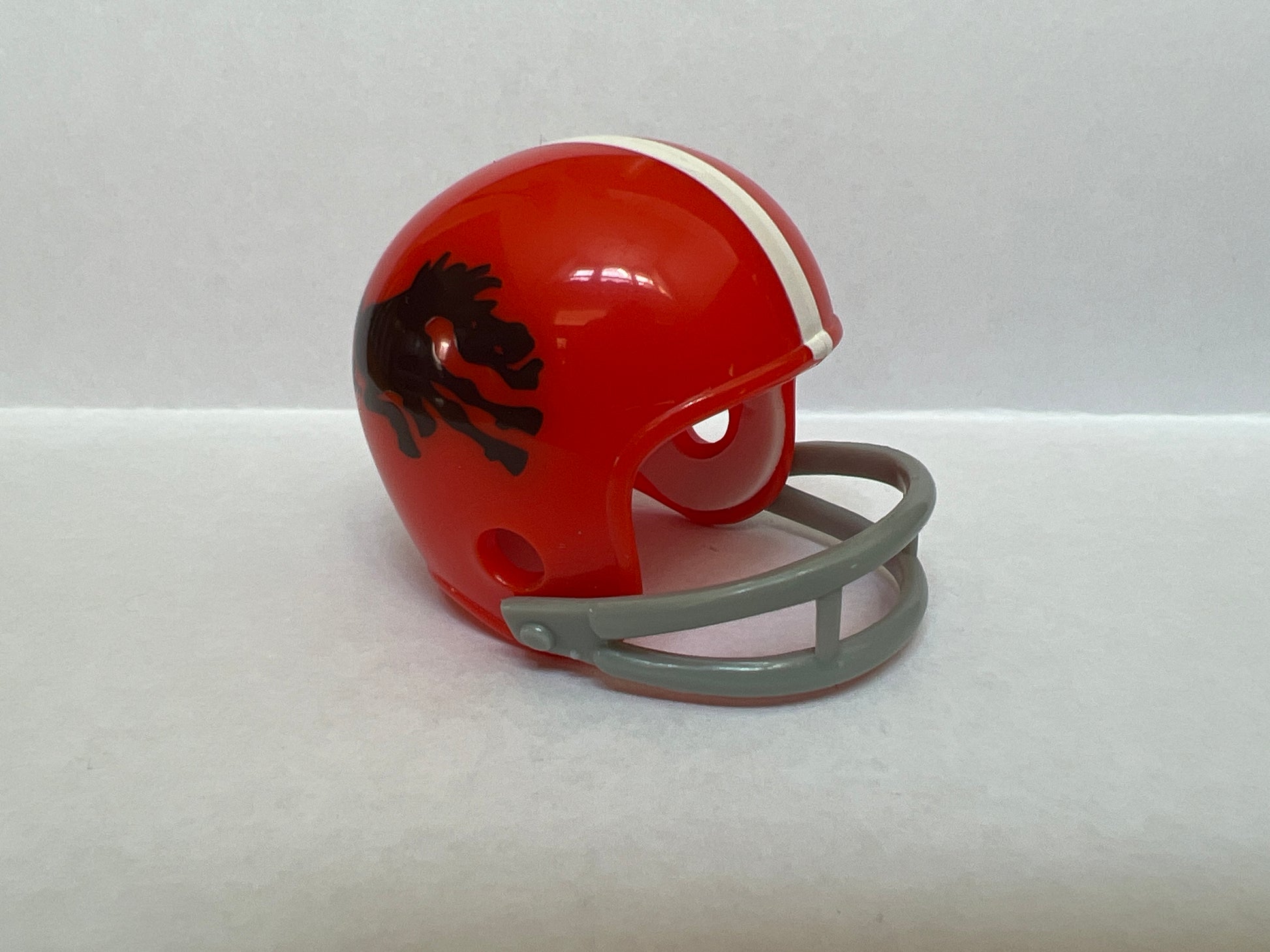 Denver Broncos Riddell NFL 2-Bar Throwback Pocket Pro Helmet 1962 "Brown Bronco" Throwback  WESTBROOKSPORTSCARDS   