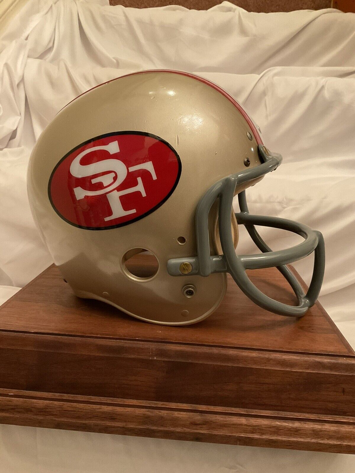 Original Vintage Wilson Football Helmet Custom San Francisco 49ers Butterfly OPO  WESTBROOKSPORTSCARDS