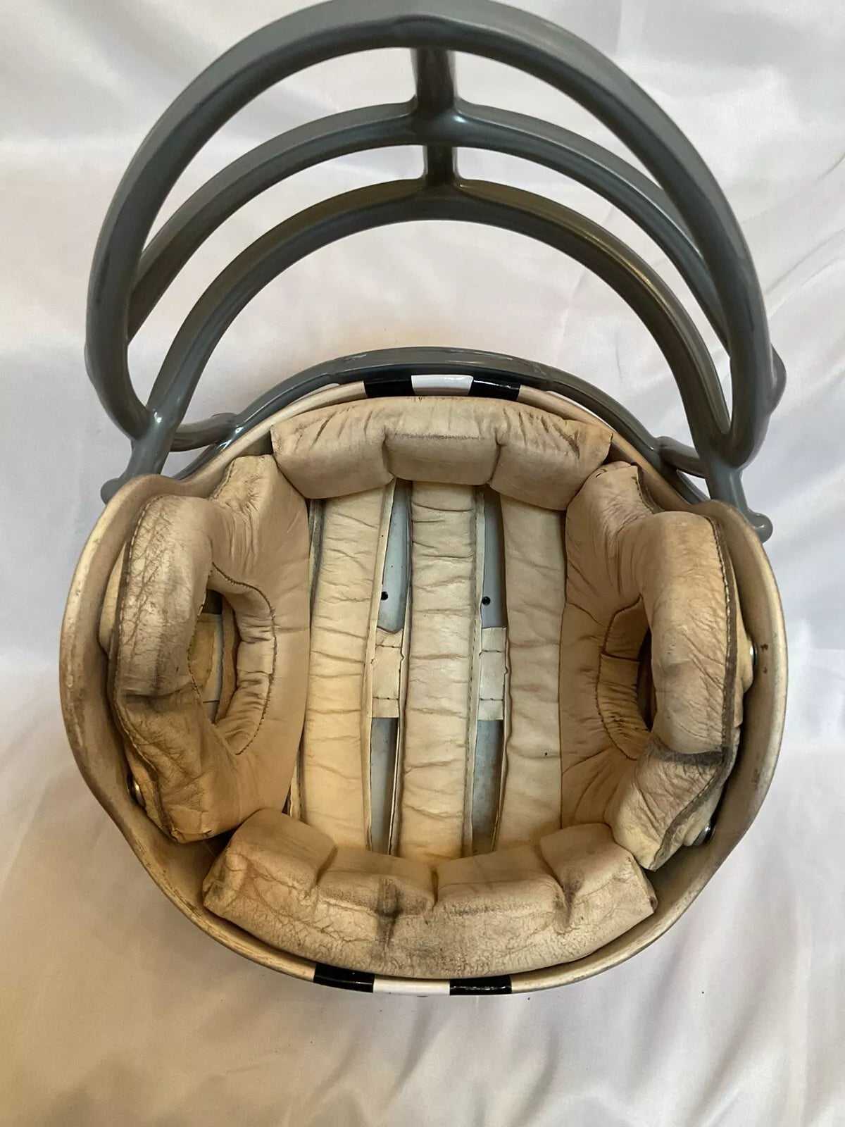 Original Vintage Wilson Football Helmet Custom New Orleans Saints JOP Facemask WESTBROOKSPORTSCARDS