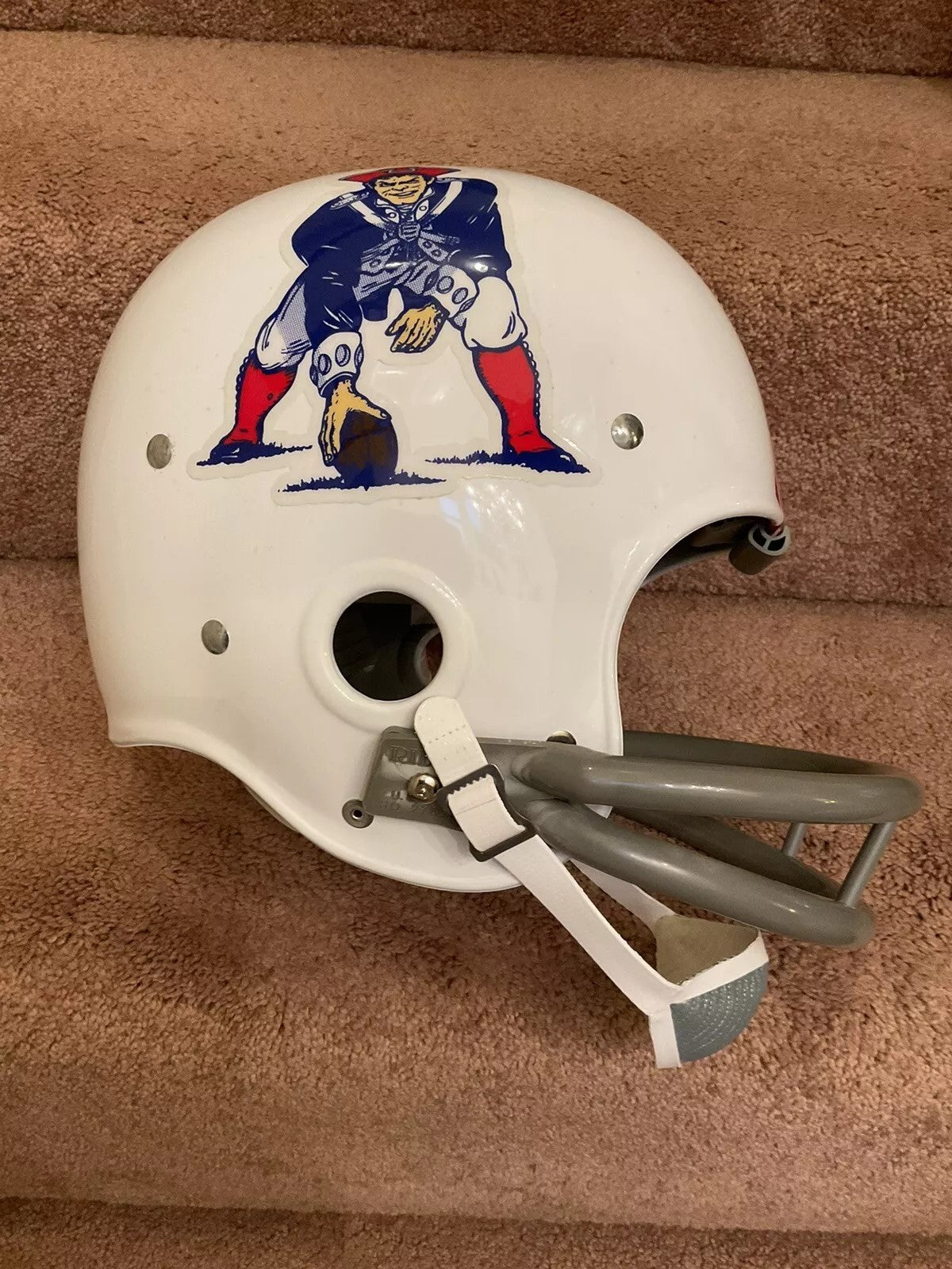Riddell Kra-Lite RK2 Suspension Football Helmet 1963 Boston Patriots Parilli Sports Mem, Cards & Fan Shop:Fan Apparel & Souvenirs:Football-NFL Riddell