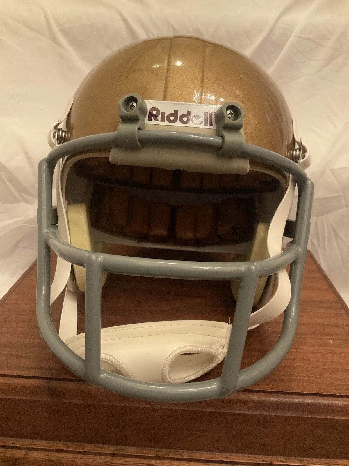 Vintage Riddell PAC Football Helmet Custom 1970s Notre Dame Fighting Irish WESTBROOKSPORTSCARDS