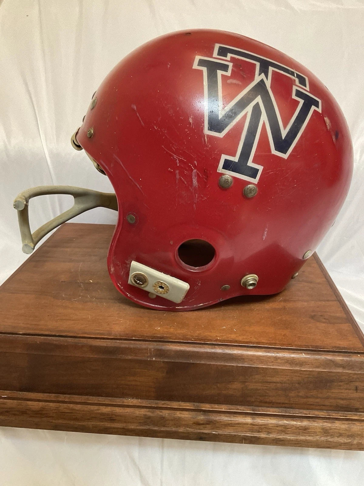 Vintage Clear Shell Wilson F2000 Suspension Football Helmet Size 7 1/4 WESTBROOKSPORTSCARDS