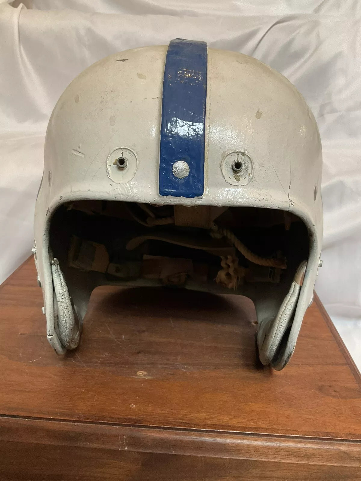 Vintage Original 1940s 1950s Riddell RT2 Football Helmet Custom Baltimore Colts WESTBROOKSPORTSCARDS