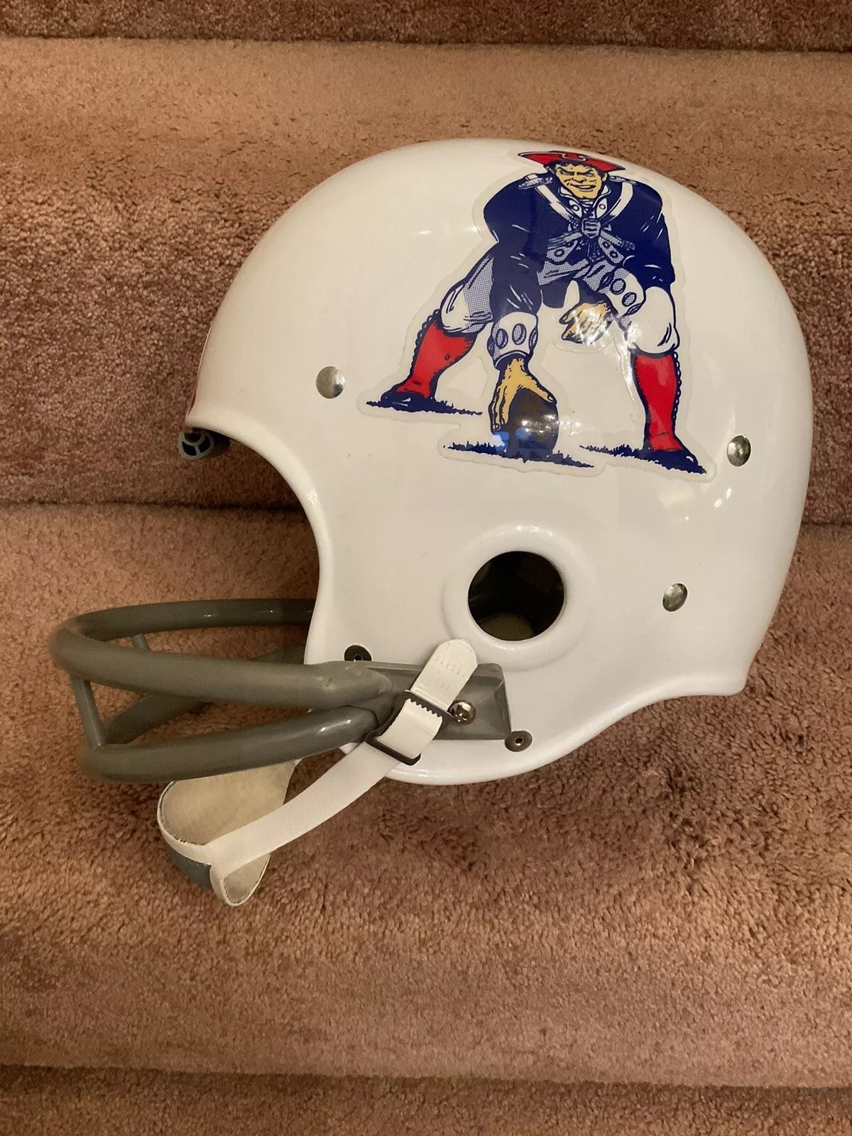 Riddell Kra-Lite RK2 Suspension Football Helmet 1963 Boston Patriots Parilli Sports Mem, Cards & Fan Shop:Fan Apparel & Souvenirs:Football-NFL Riddell