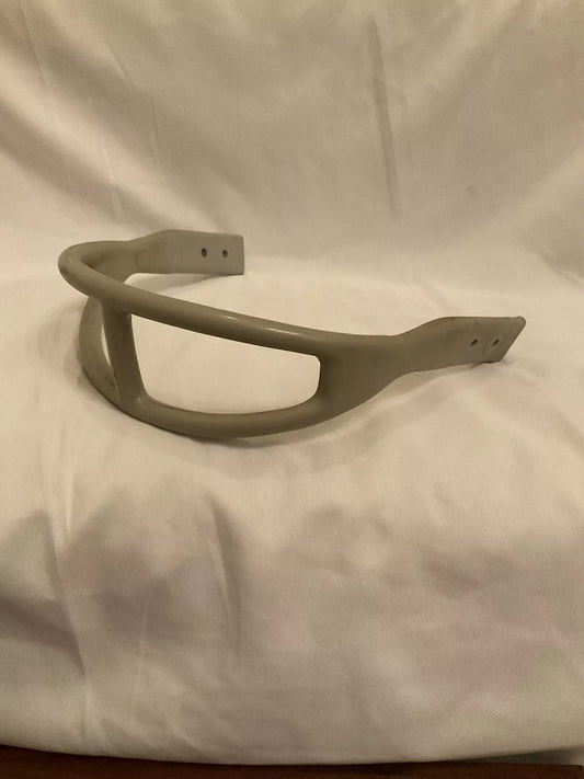 1960's Vintage ORIGINAL GRAY MacGregor 2-Bar Kra-Lite Facemask Suspension Helmet  WESTBROOKSPORTSCARDS
