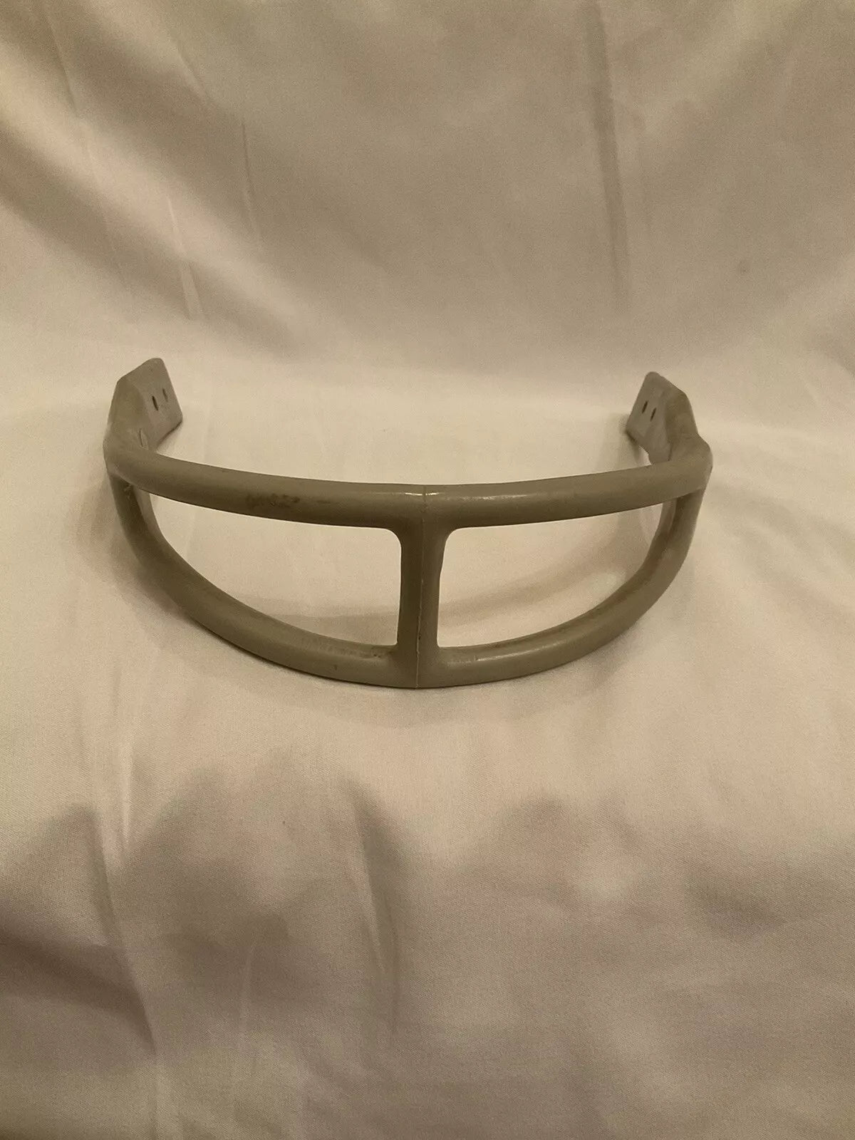 1960's Vintage ORIGINAL GRAY MacGregor 2-Bar Kra-Lite Facemask Suspension Helmet  WESTBROOKSPORTSCARDS