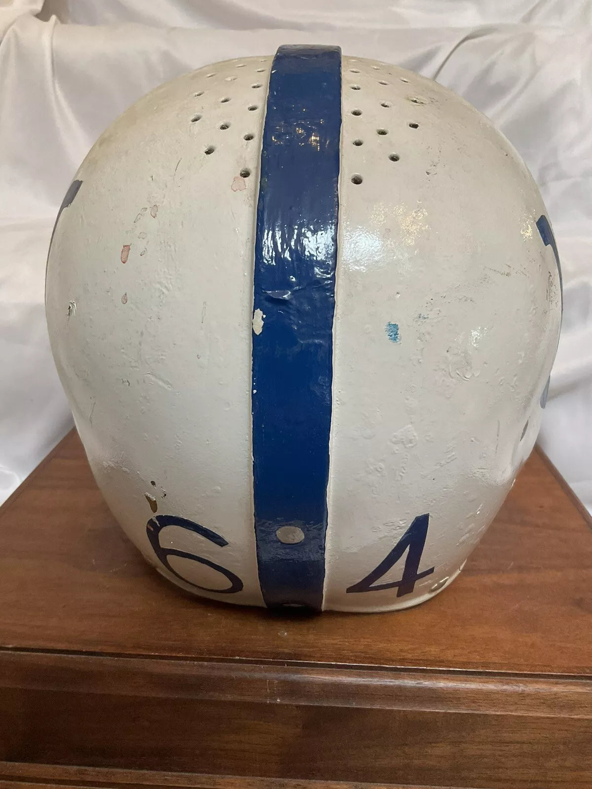 Vintage Original 1940s 1950s Riddell RT2 Football Helmet Custom Baltimore Colts WESTBROOKSPORTSCARDS