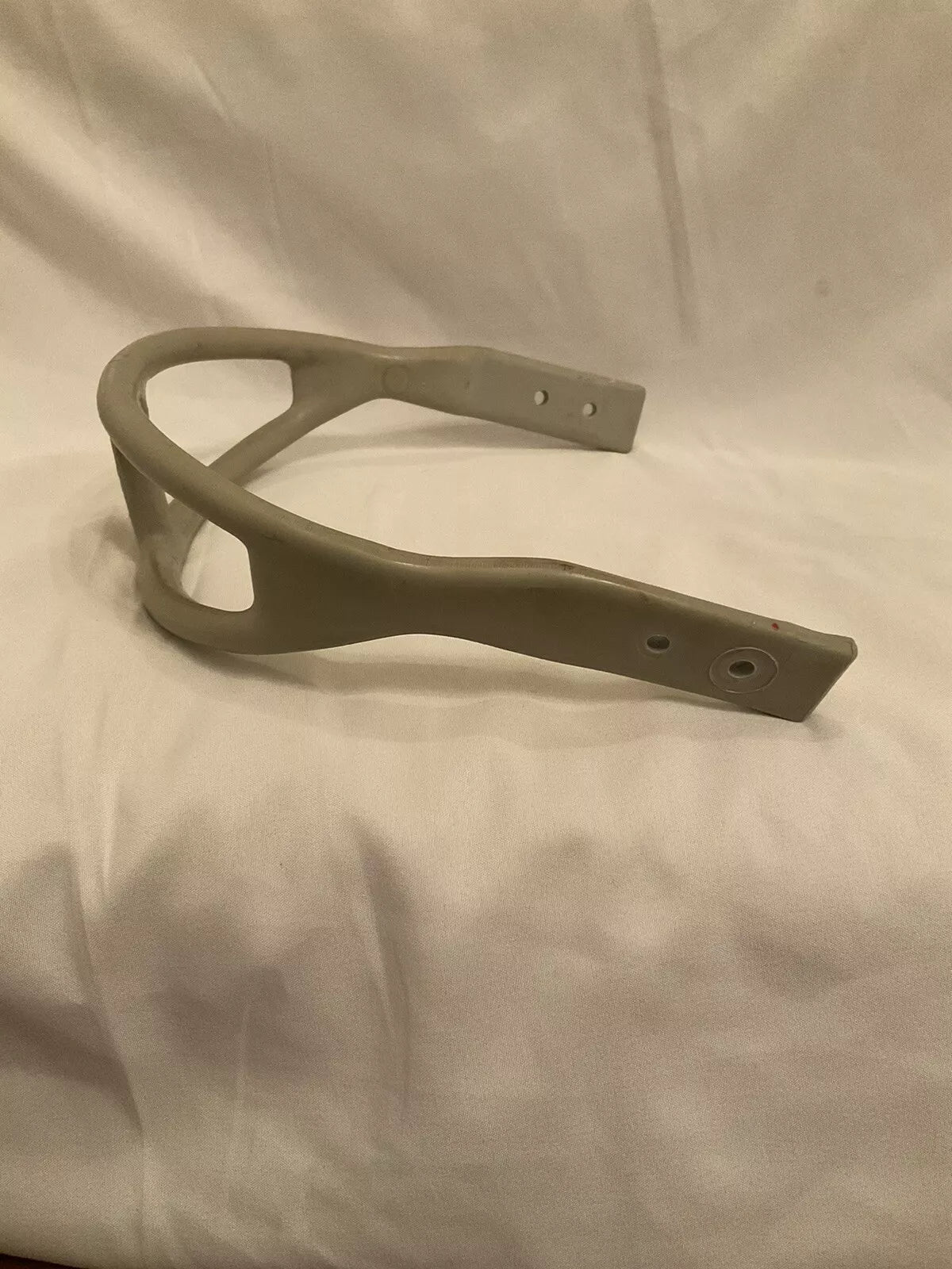 1960's Vintage ORIGINAL GRAY MacGregor 2-Bar Kra-Lite Facemask Suspension Helmet  WESTBROOKSPORTSCARDS