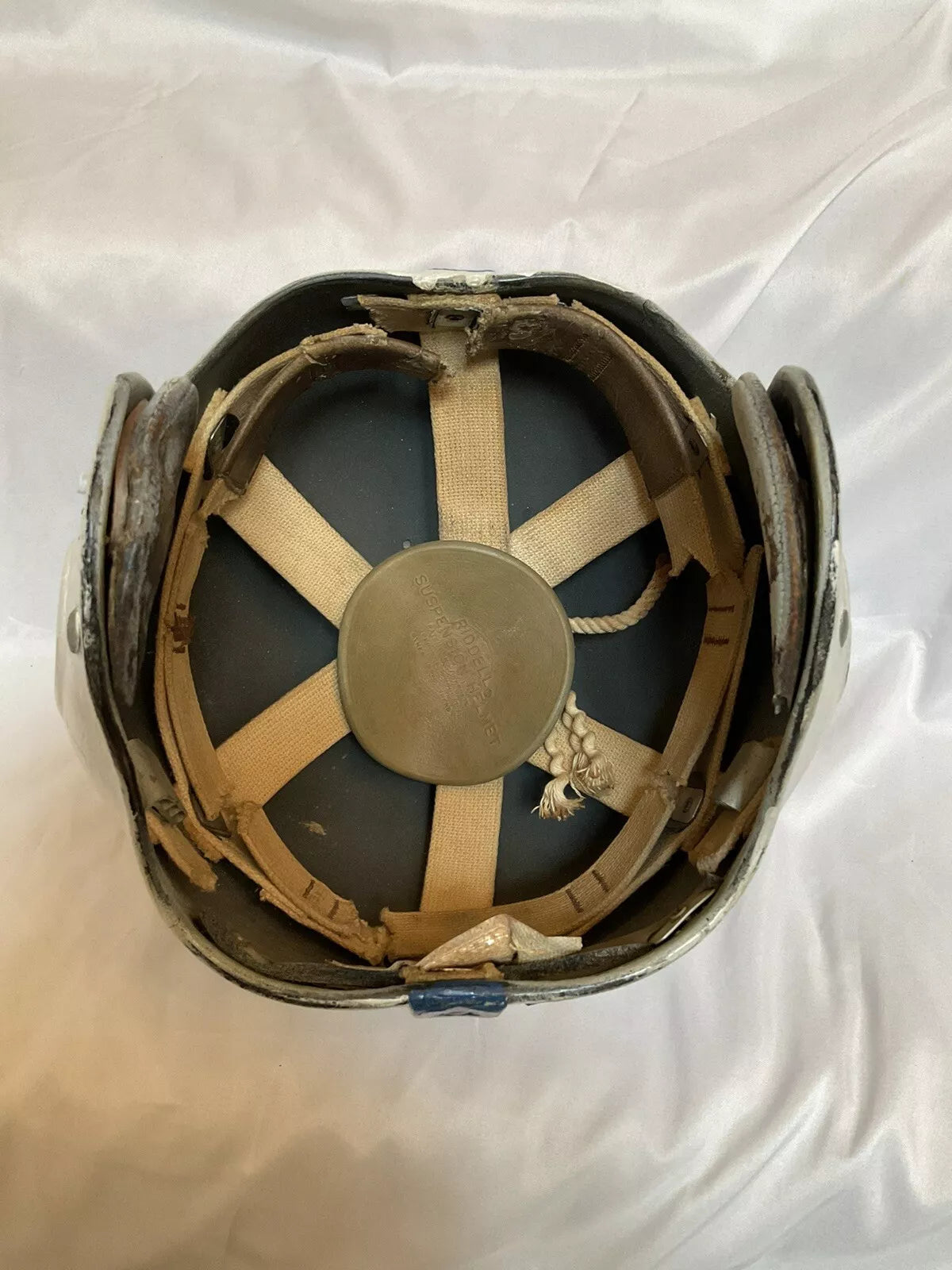 Vintage Original 1940s 1950s Riddell RT2 Football Helmet Custom Baltimore Colts WESTBROOKSPORTSCARDS