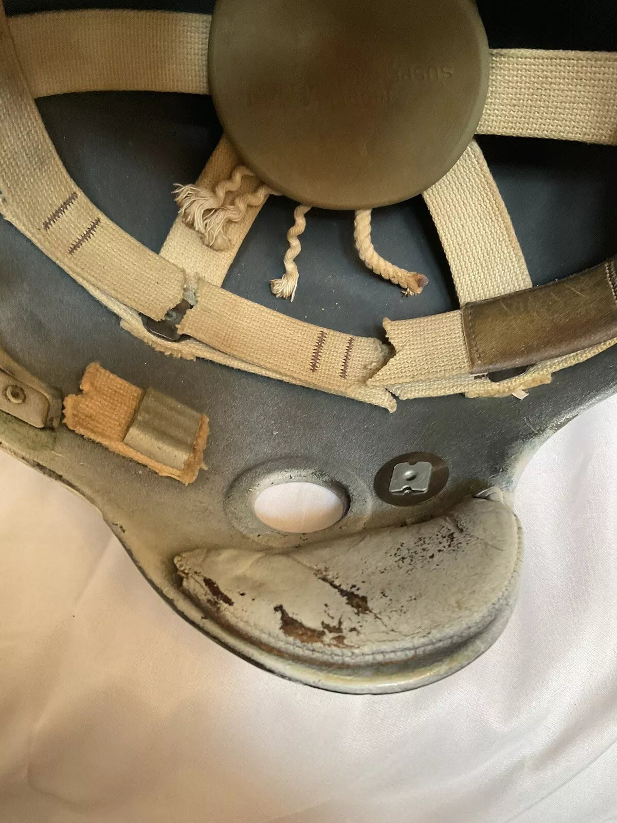 Vintage Original 1940s 1950s Riddell RT2 Football Helmet Custom Baltimore Colts WESTBROOKSPORTSCARDS