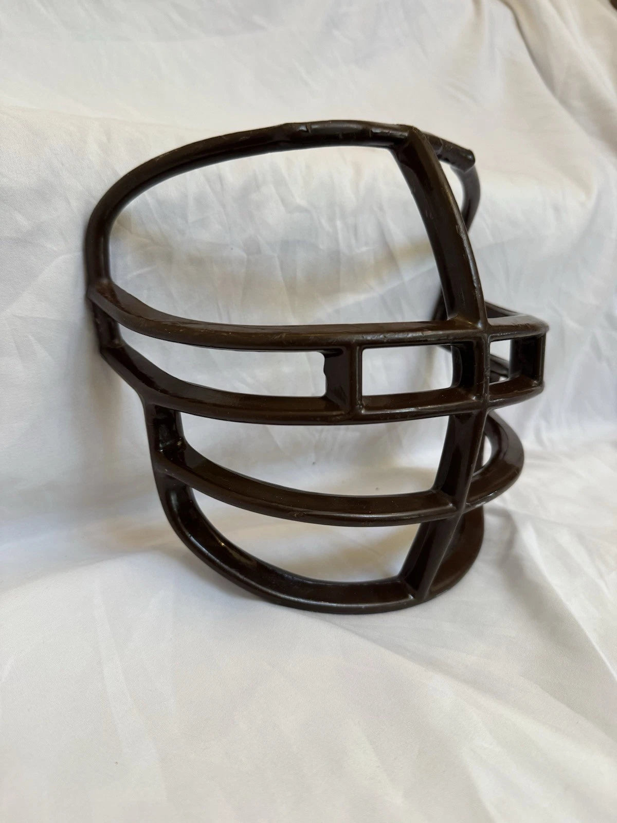 Vintage Riddell 1990s DoubleWire Kra-Lite NJOP Brown Football Helmet Facemask WESTBROOKSPORTSCARDS