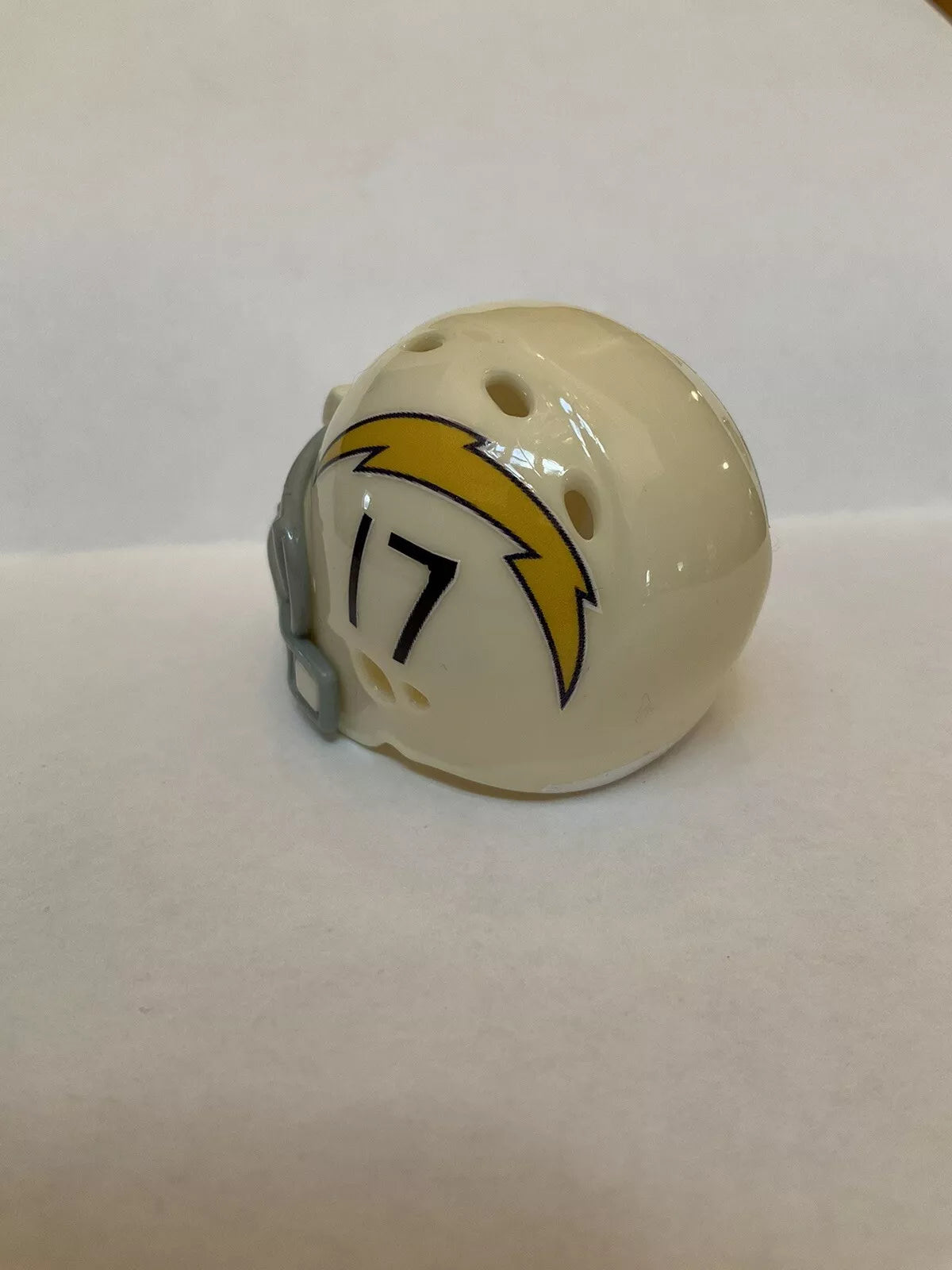 San Diego Chargers Custom Riddell Throwback Pocket Pro White Helmet  WESTBROOKSPORTSCARDS
