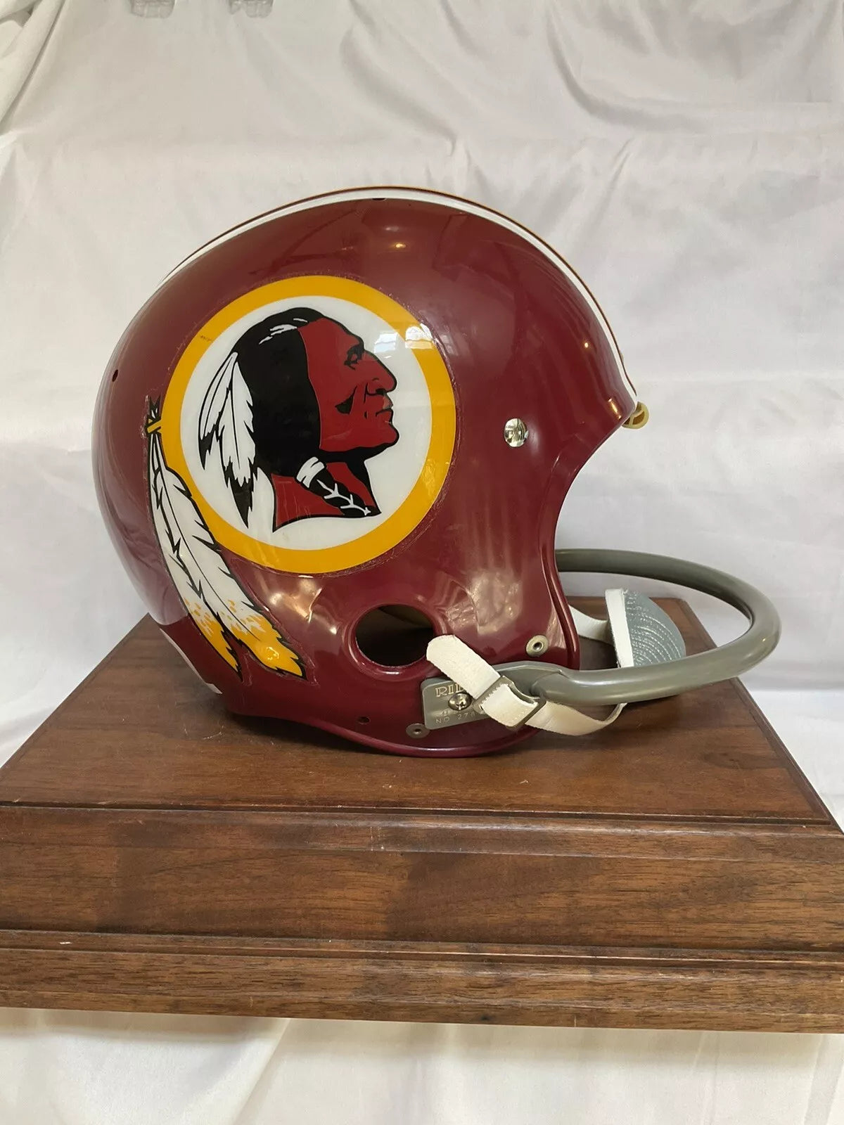 Vintage Riddell Kra-Lite Football Helmet 1973 Washington Redskins Charley Taylor  WESTBROOKSPORTSCARDS