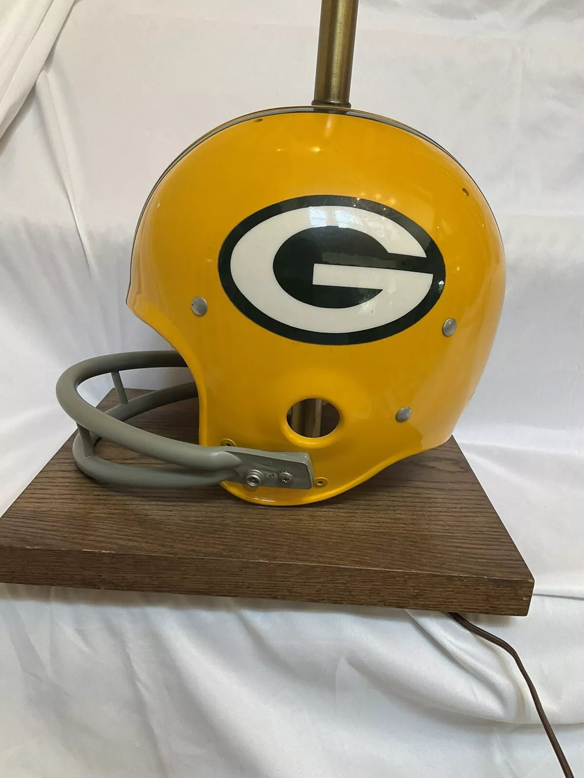 american football helmet lamp Vintage Original Riddell 1973 Green Bay Packers Kra-Lite Football Helm – WESTBROOKSPORTSCARDS