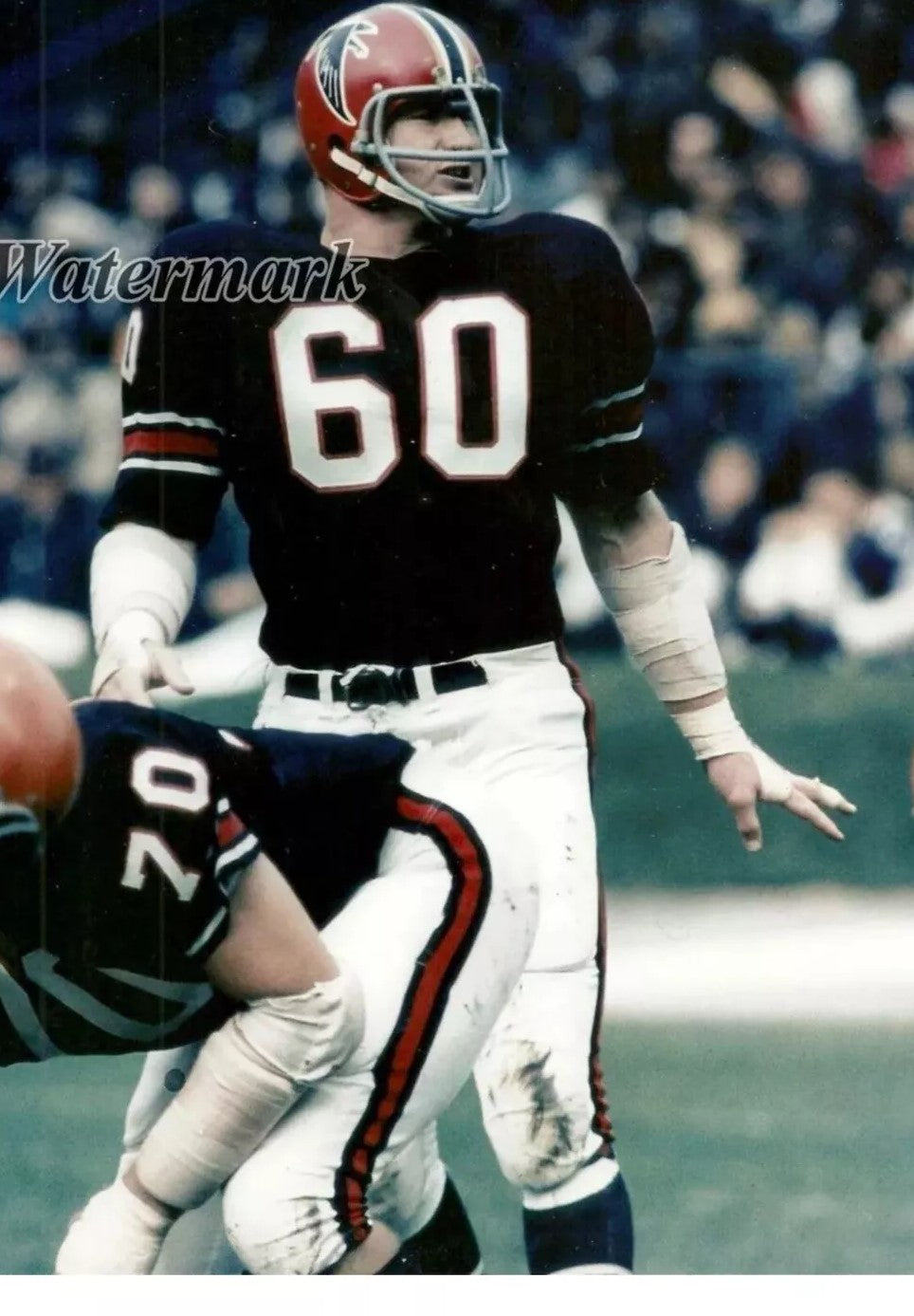 RK2 Style Football Helmet 1966 Atlanta Falcons Tommy Nobis Rookie Year WESTBROOKSPORTSCARDS