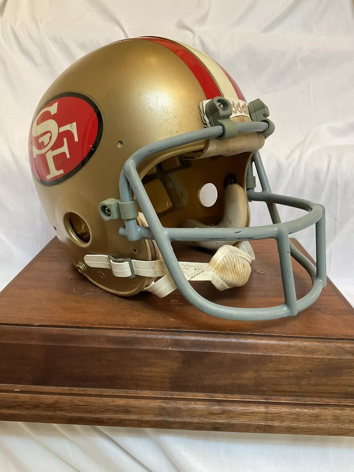 Vintage 1978 Riddell PAC3 Football Helmet San Francisco 49ers Schutt Red Dot OPO WESTBROOKSPORTSCARDS